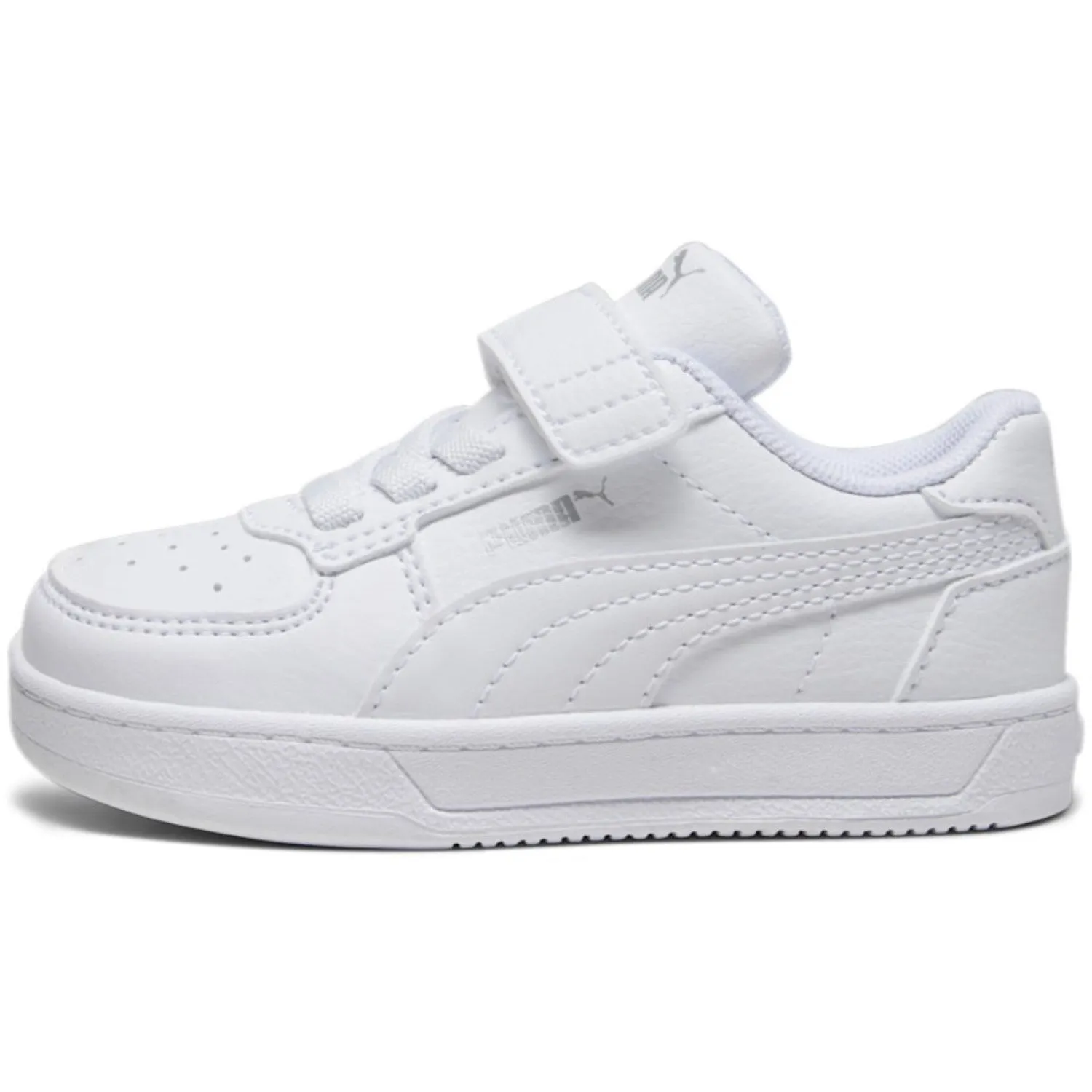 Puma White Caven 2.0 AC  Inf Sneakers Form Fitting Ankle Hugging Collar