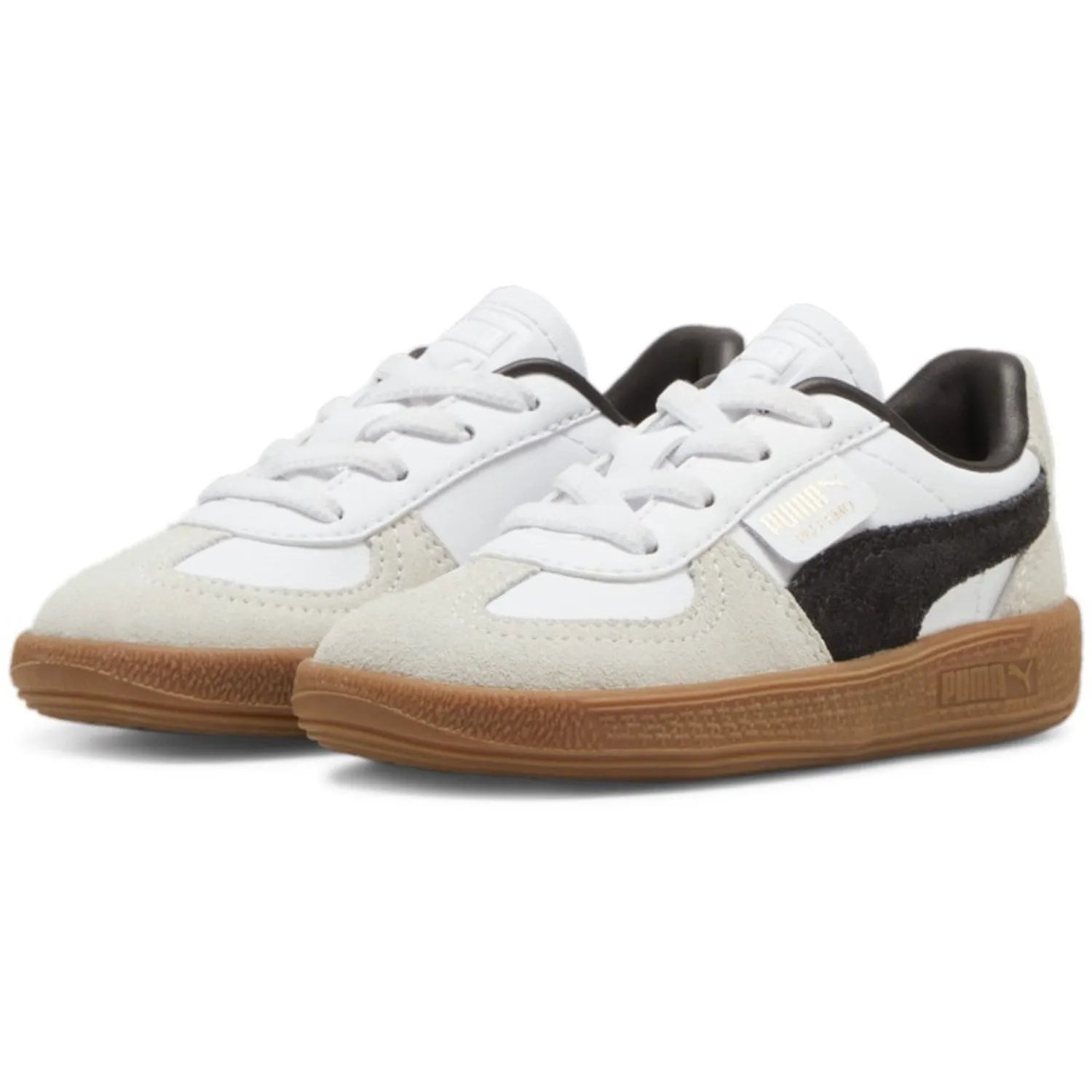 Responsive Use Sturdy Outsole Puma White Palermo Lth AC Inf Sneakers
