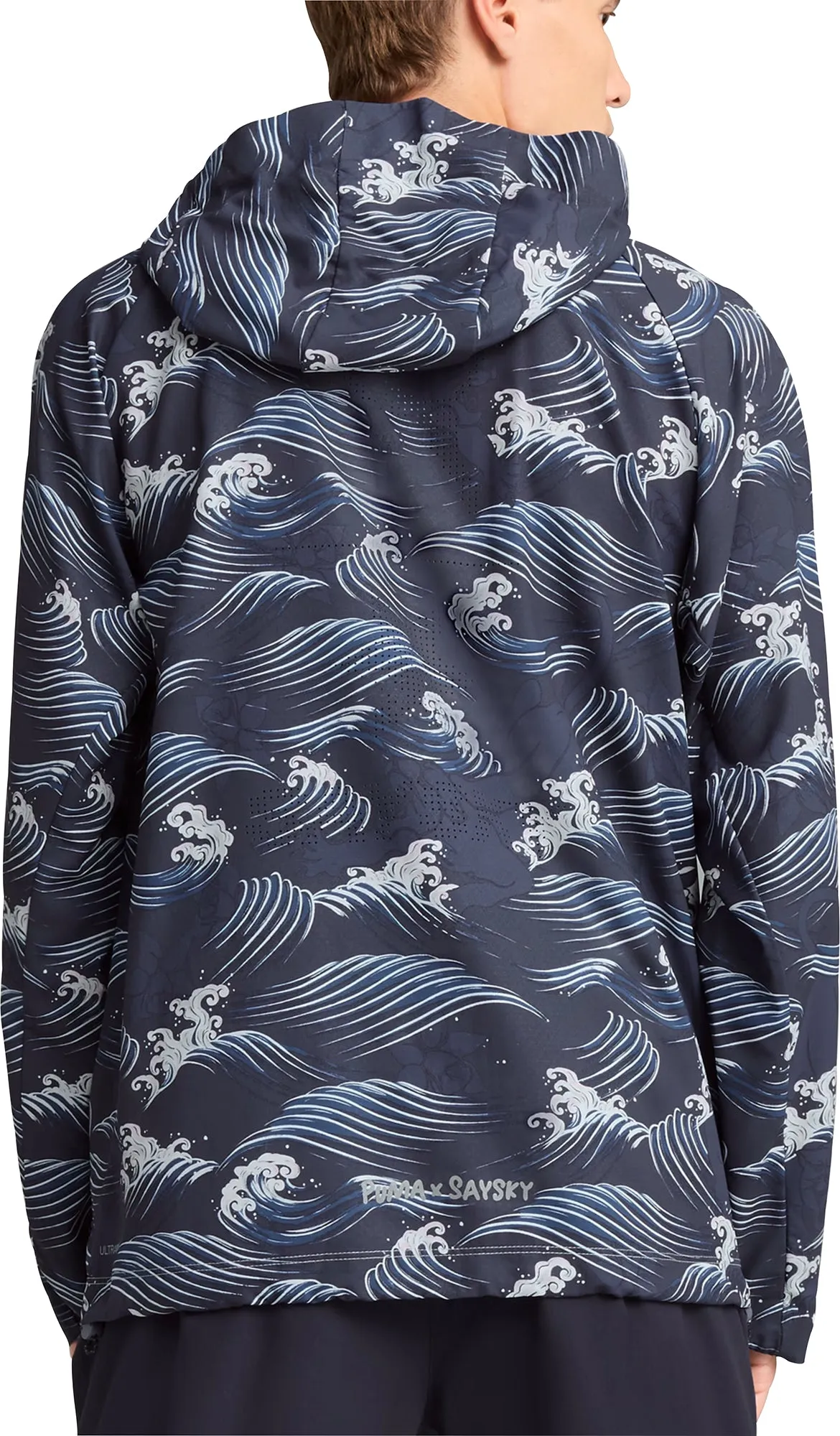 doctors Style Statement Puma X SAYSKY Graphic Mens Running Jacket - Blue