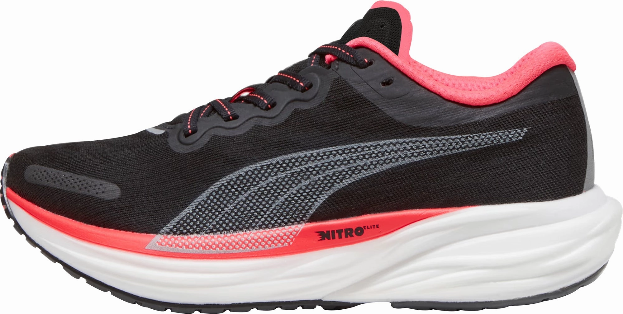 speed training footwear Puma Deviate Nitro 2 Womens Running Shoes - Black