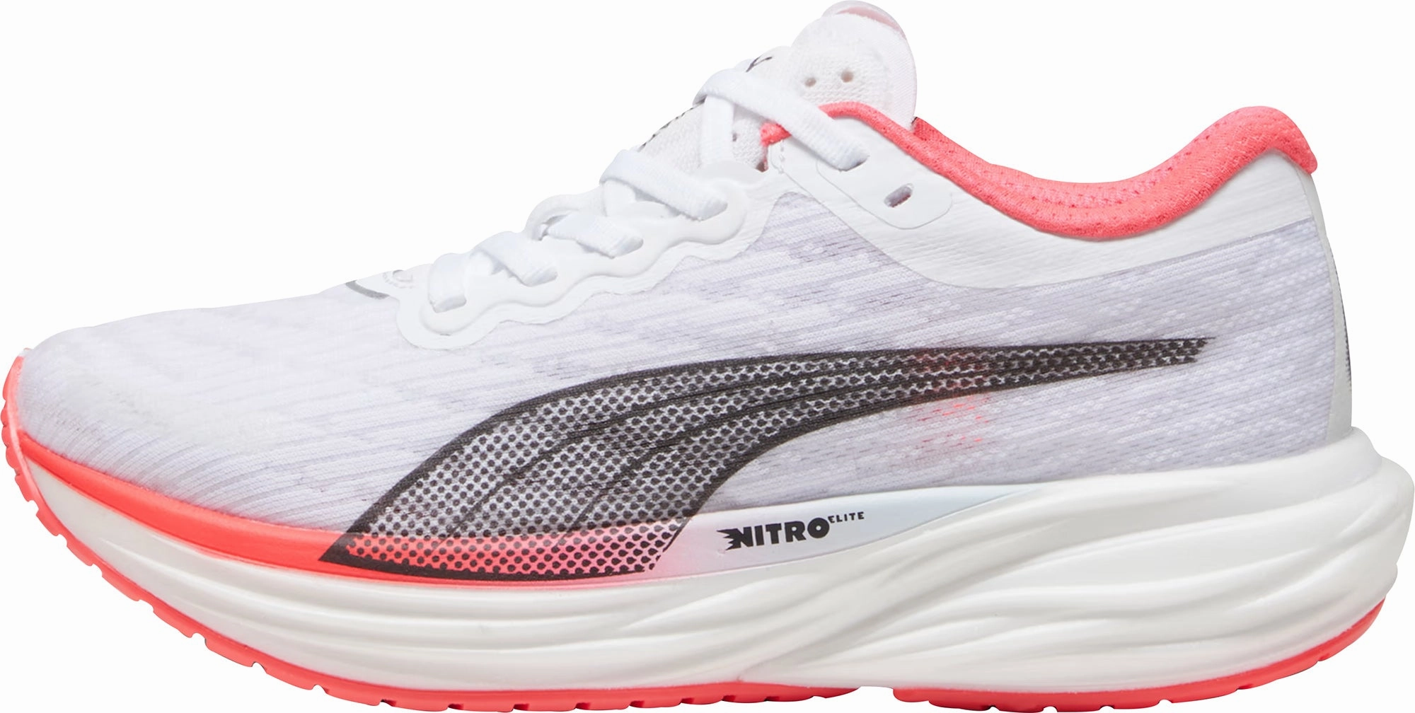 Puma Deviate Nitro 2 Womens Running Shoes - White Durable Midsole Foam daily runner shoes