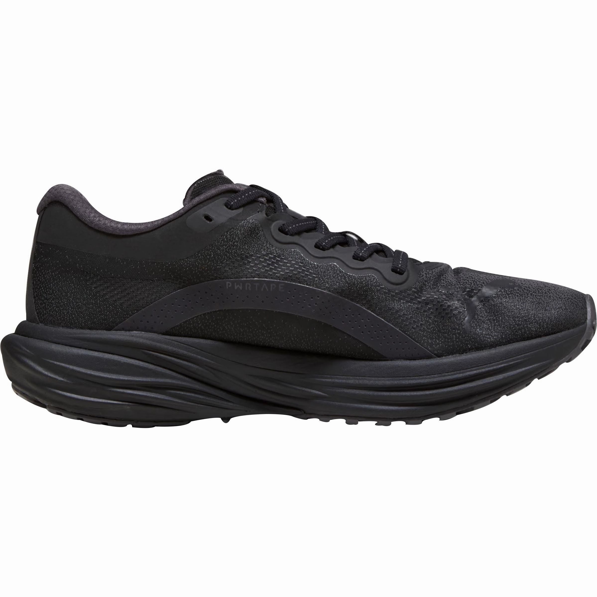 Adaptive Flex Outsole Puma Deviate Nitro 2 WTRepel Mens Running Shoes - Black