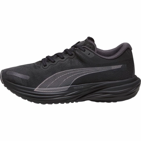 zipper closure shoes running in a stadium shoes Puma Deviate Nitro 2 WTRepel Mens Running Shoes - Black