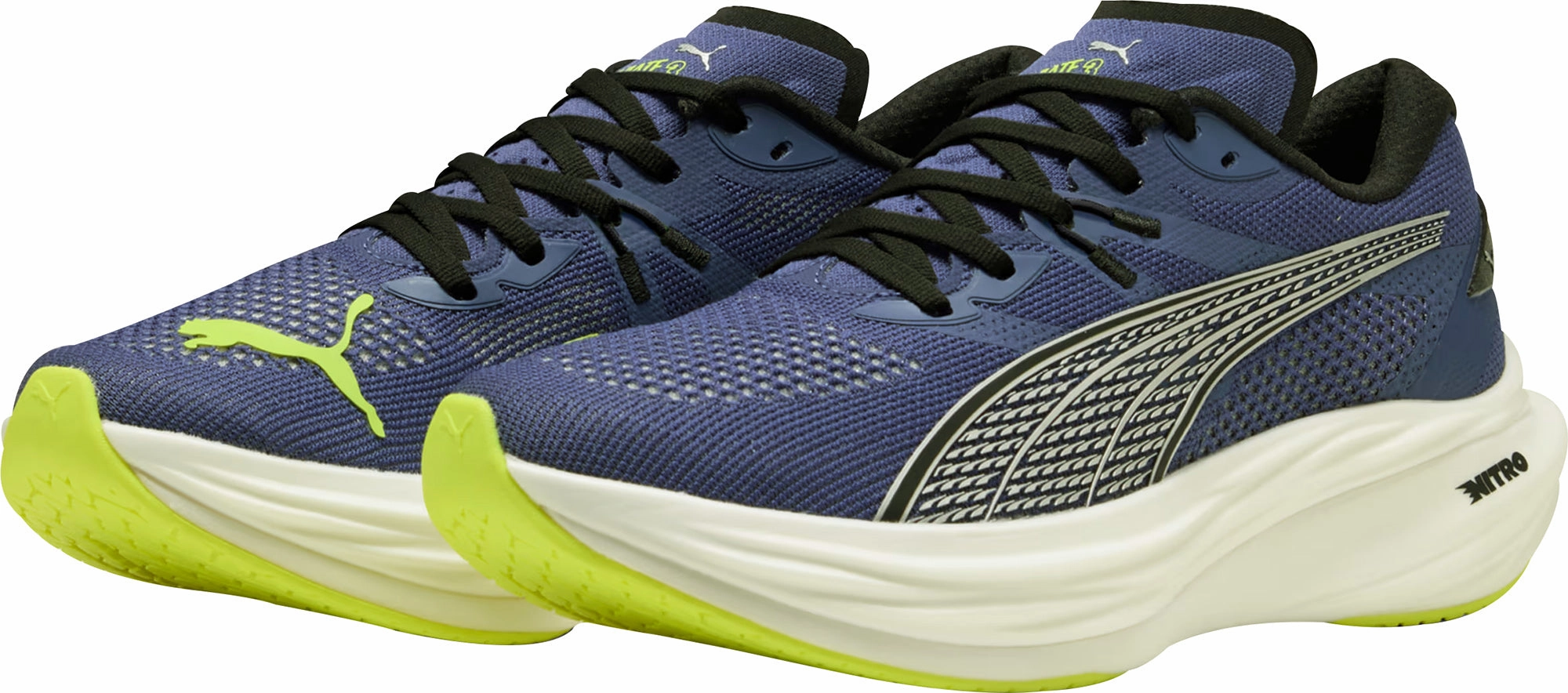 Micro Groove Flex Zones Puma Deviate Nitro 3 Mens Running Shoes - Blue