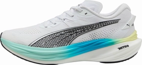 Puma Deviate Nitro 3 Mens Running Shoes - White Multi Surface Traction