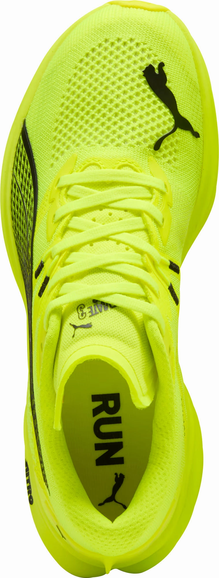 Activity tracking Torsion Control Bridge Puma Deviate Nitro 3 Mens Running Shoes - Yellow