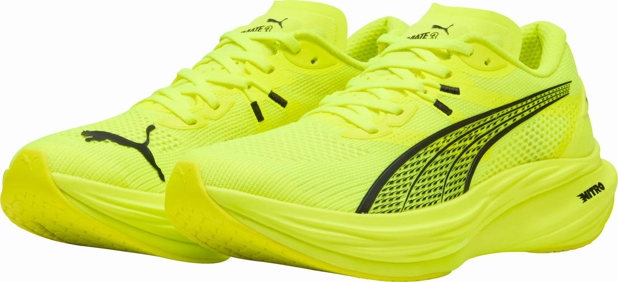 Replaceable Insole Puma Deviate Nitro 3 Mens Running Shoes - Yellow