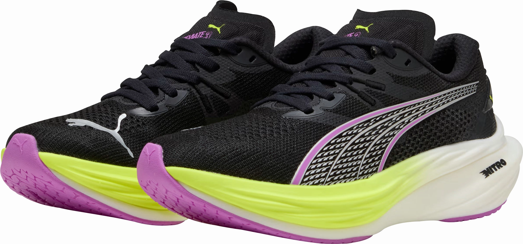 Hybrid Cushioning Lightweight foam midsole Puma Deviate Nitro 3 Womens Running Shoes - Black