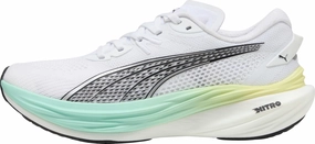 Puma Deviate Nitro 3 Womens Running Shoes - White Tensile Lacing