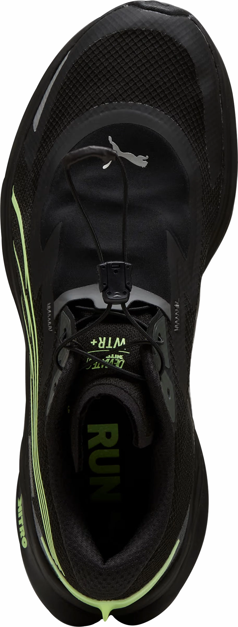 stain - resistant running wear Puma Deviate Nitro 3 WTR  Mens Running Shoes - Black
