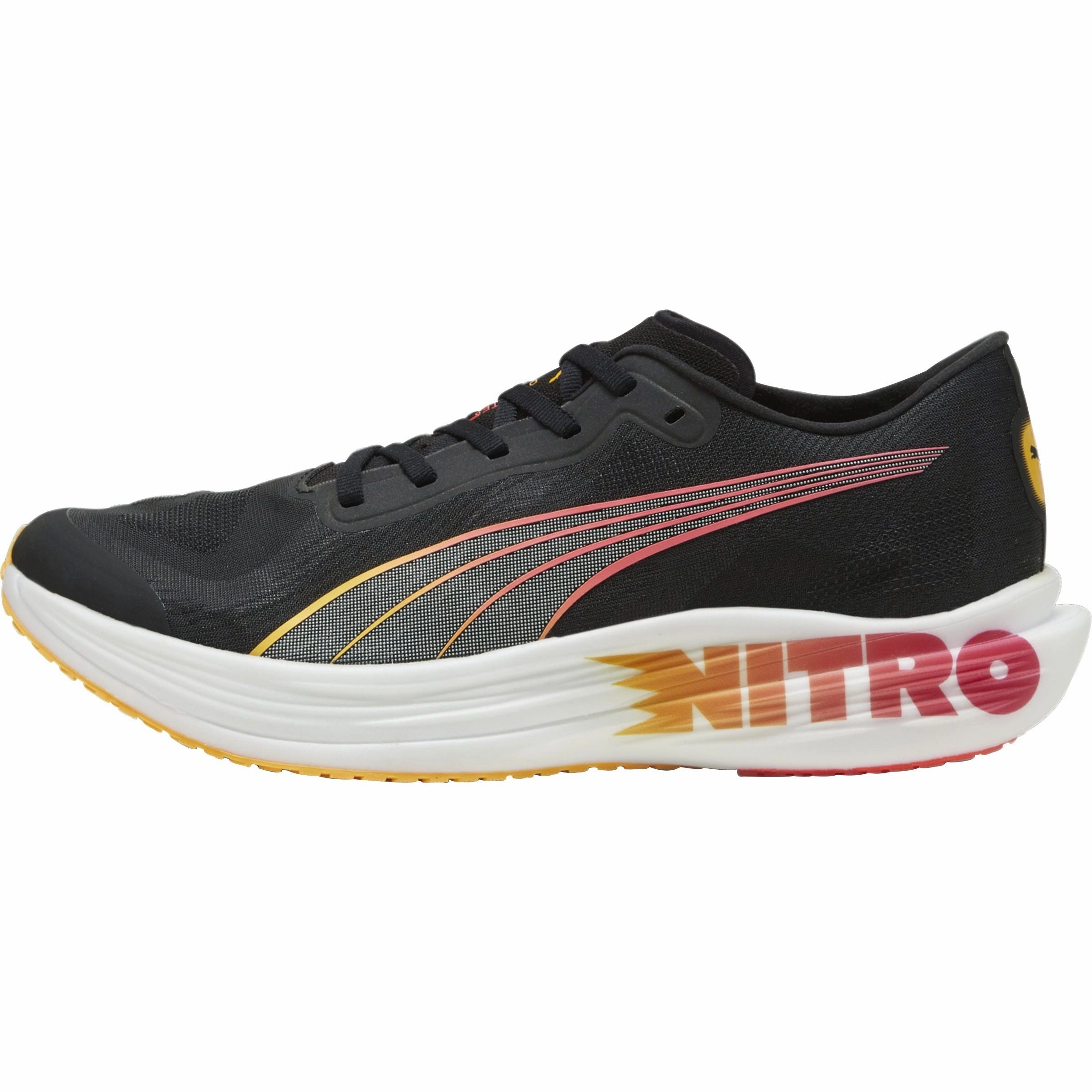 workout - shoes Lateral Motion Lock Puma Deviate Nitro Elite 2 Mens Running Shoes - Black