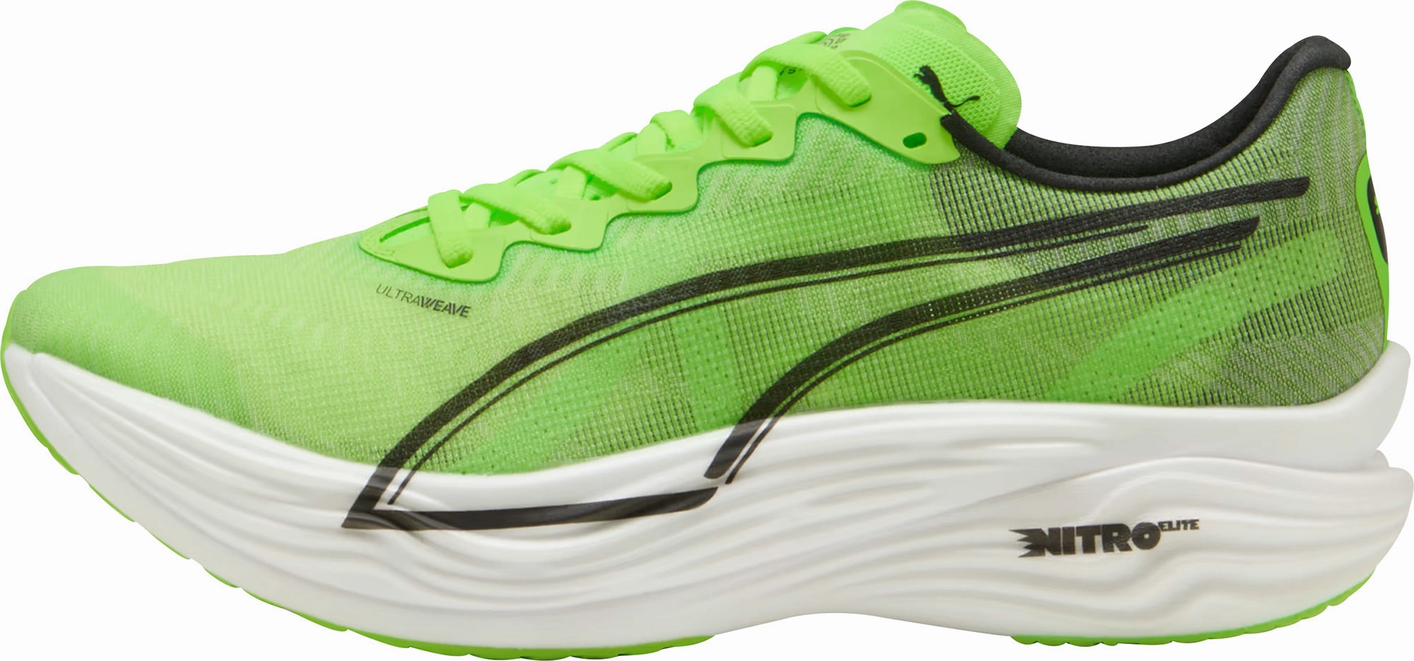 Puma Deviate Nitro Elite 3 HYROX Mens Running Shoes - Green music - themed running gear