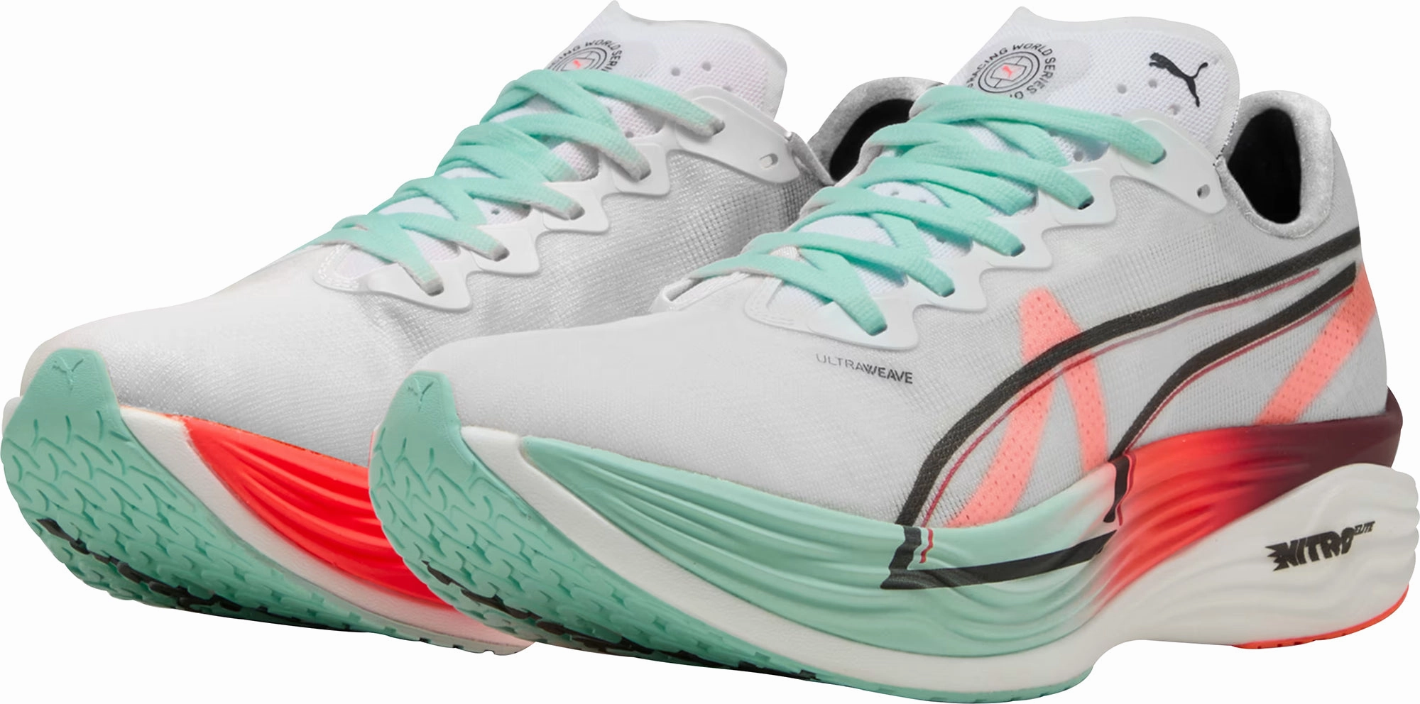 Puma Deviate Nitro Elite 3 HYROX Womens Running Shoes - White 10K Run