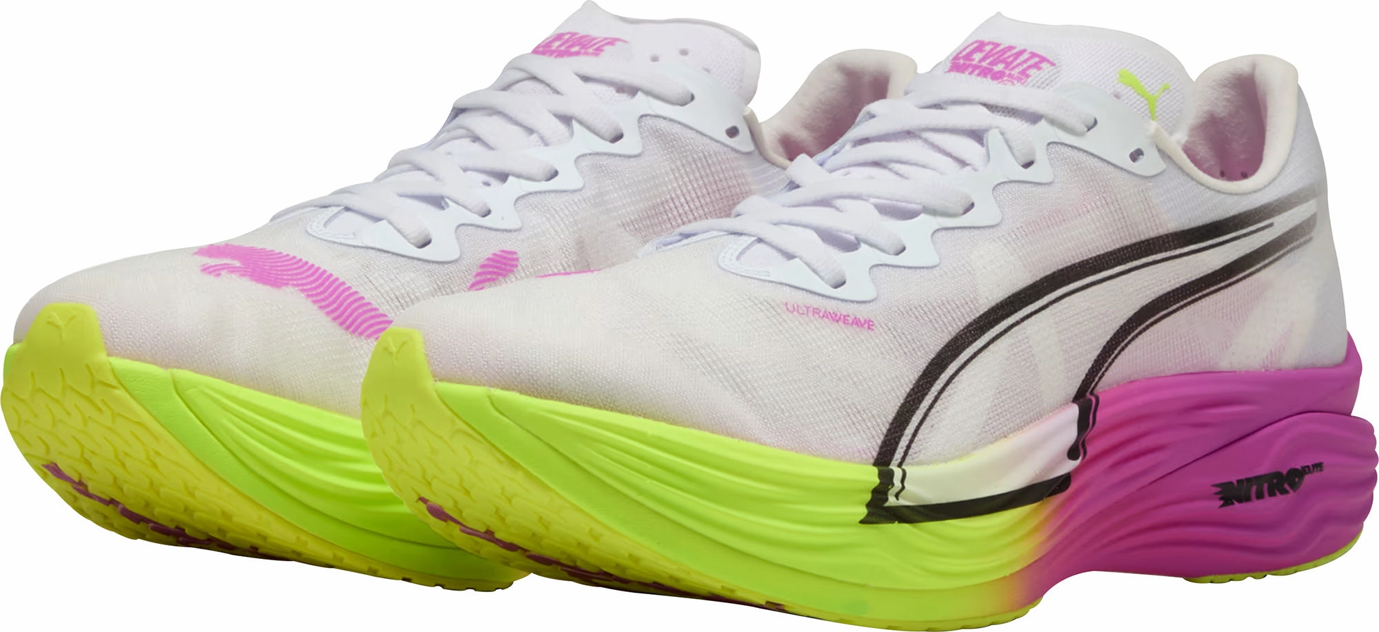 Puma Deviate Nitro Elite 3 Mens Running Shoes - White running shoes for fitness buffs Comfort Midsole