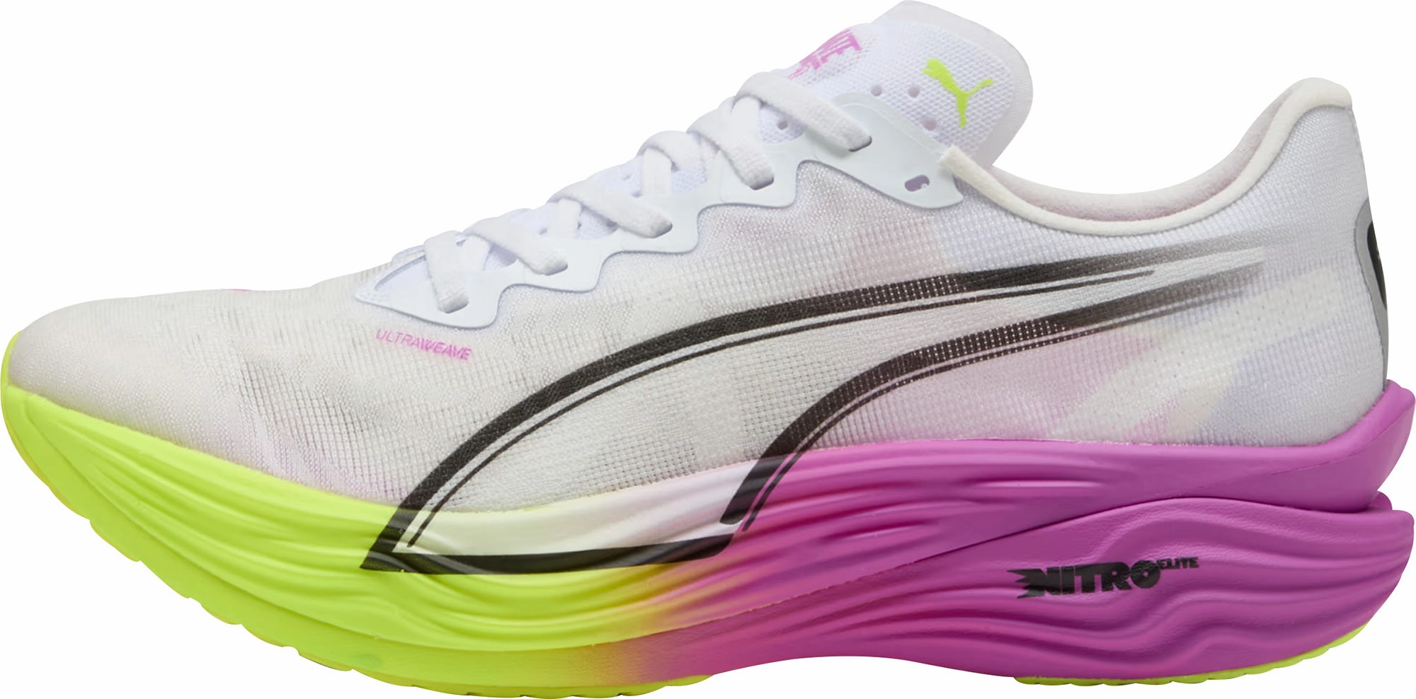 unisex running Puma Deviate Nitro Elite 3 Mens Running Shoes - White