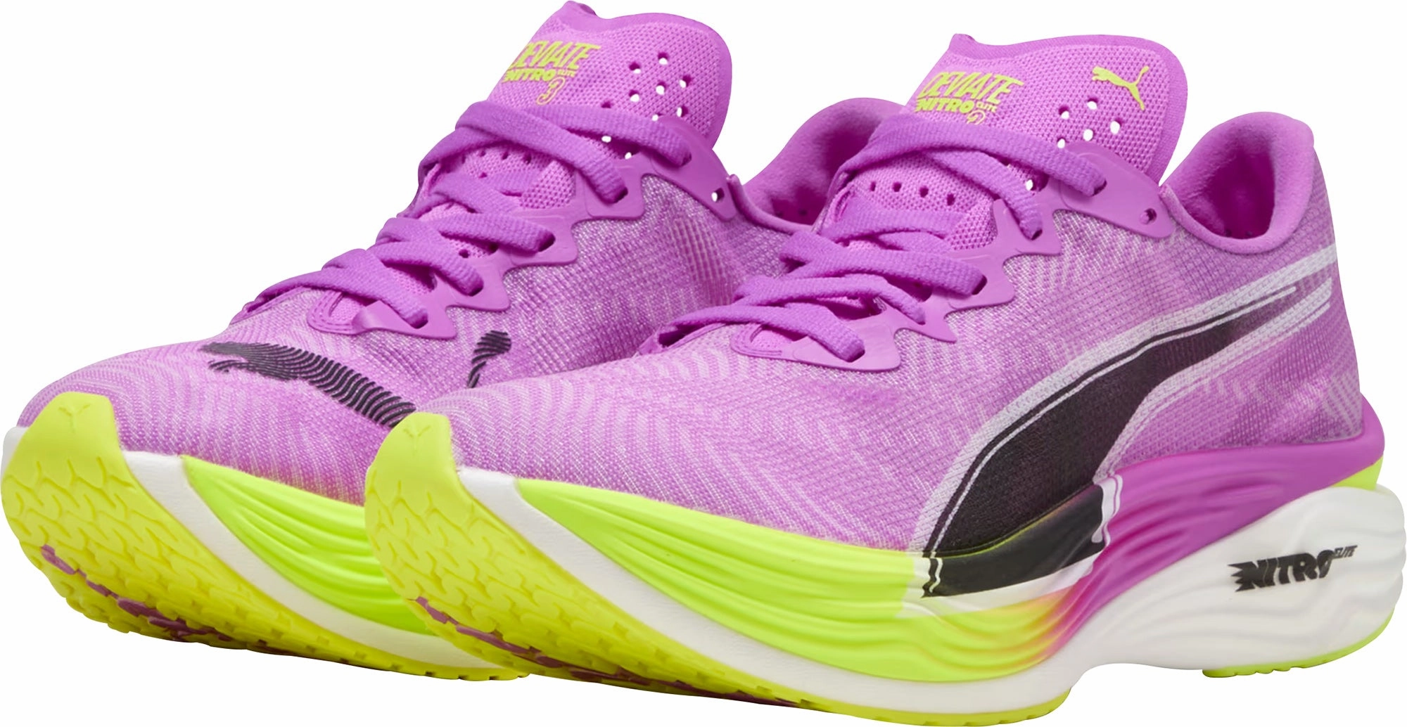 Puma Deviate Nitro Elite 3 Womens Running Shoes - Purple Walking