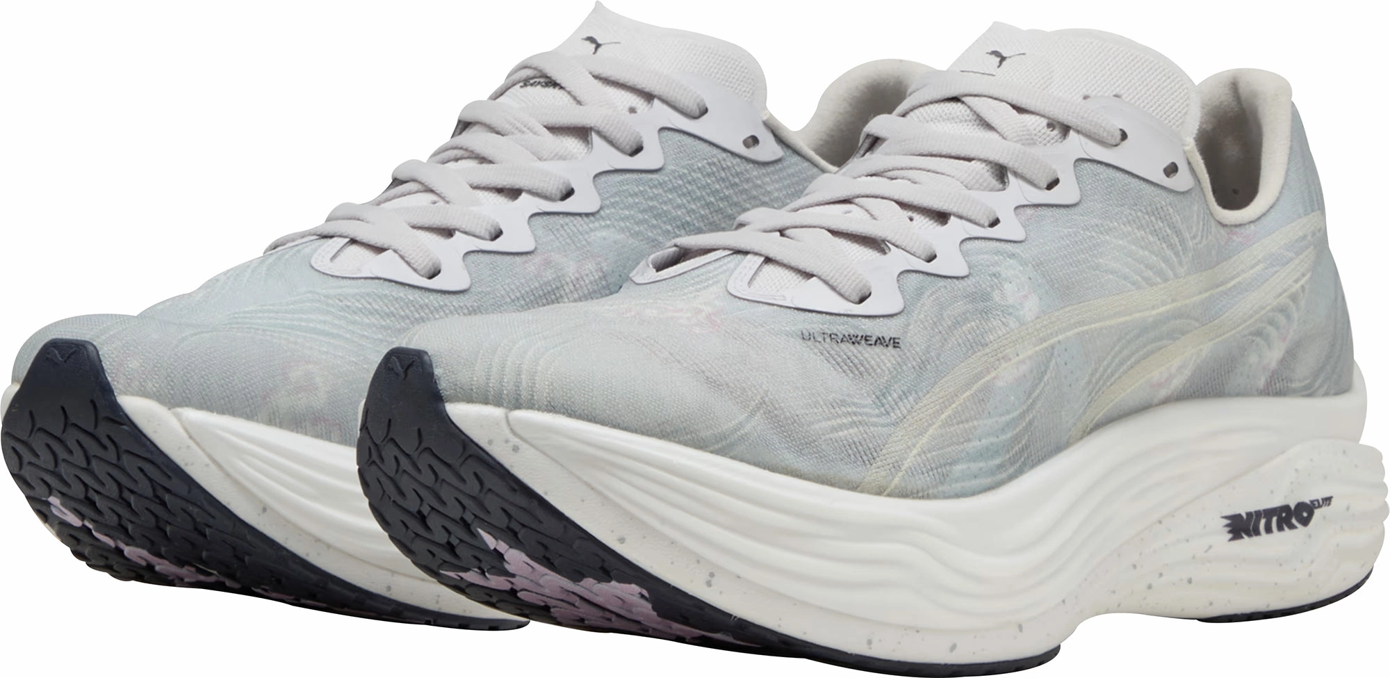 Puma Deviate Nitro Elite 3 X SAYSKY Womens Running Shoes - Grey Torsional Rigidity Control pool shoes