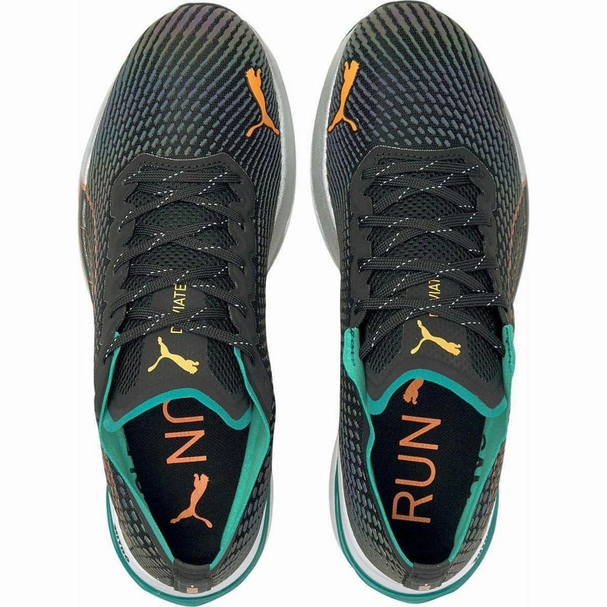 Puma Deviate Nitro WTR Mens Running Shoes - Black multi - directional traction shoes High Flexibility