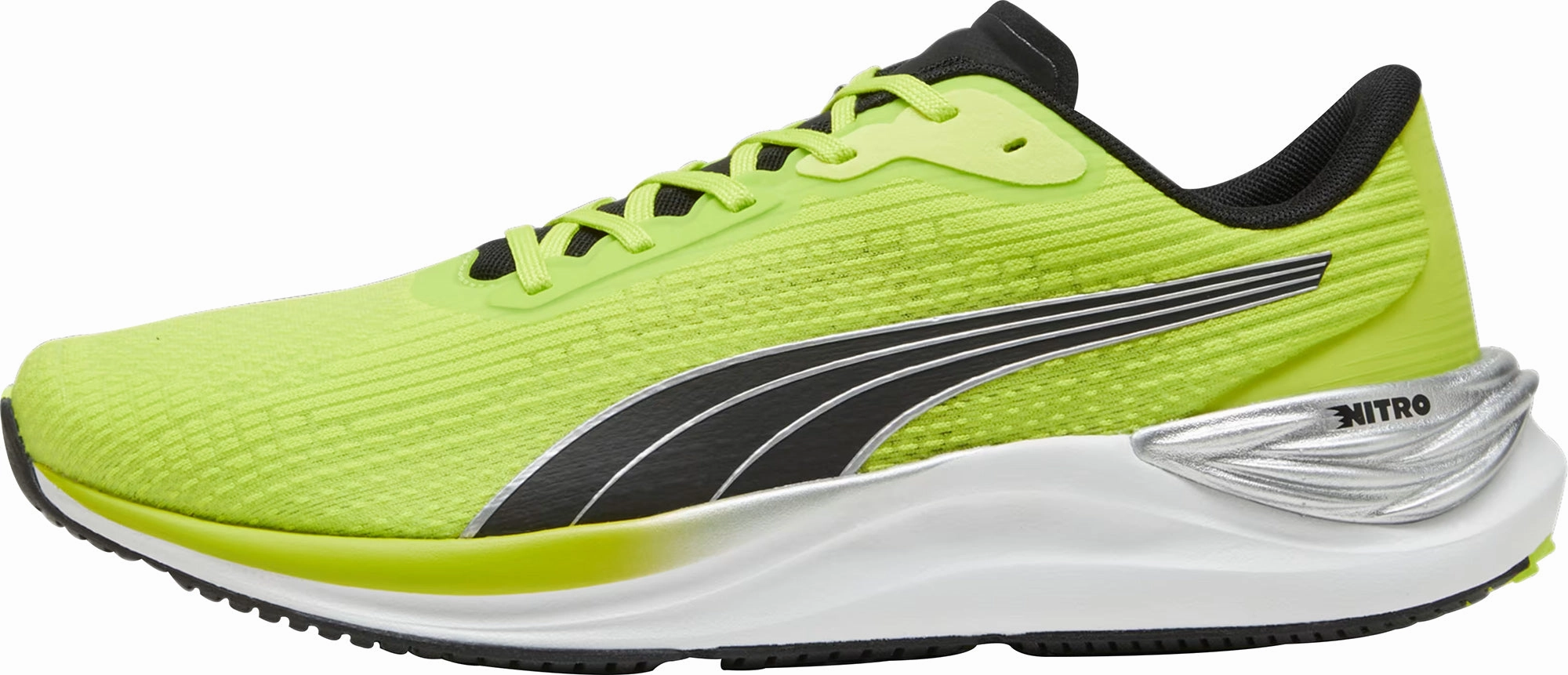 Puma Electrify Nitro 3 Mens Running Shoes - Green Secure lacing system Micro Adjustable Tongue