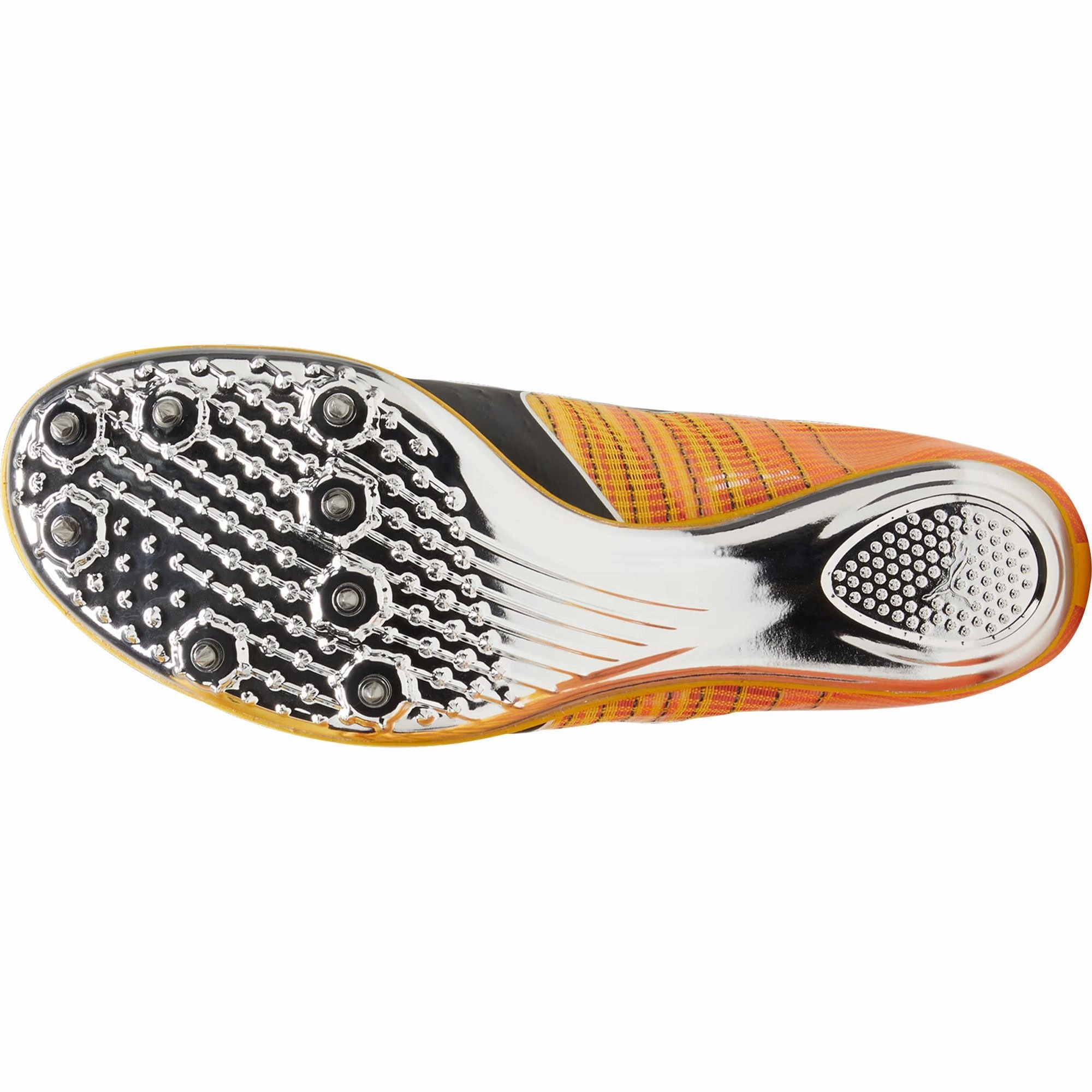 Breathable Cushion Performance Design Puma evoSpeed Brush 6 Running Spikes - Orange