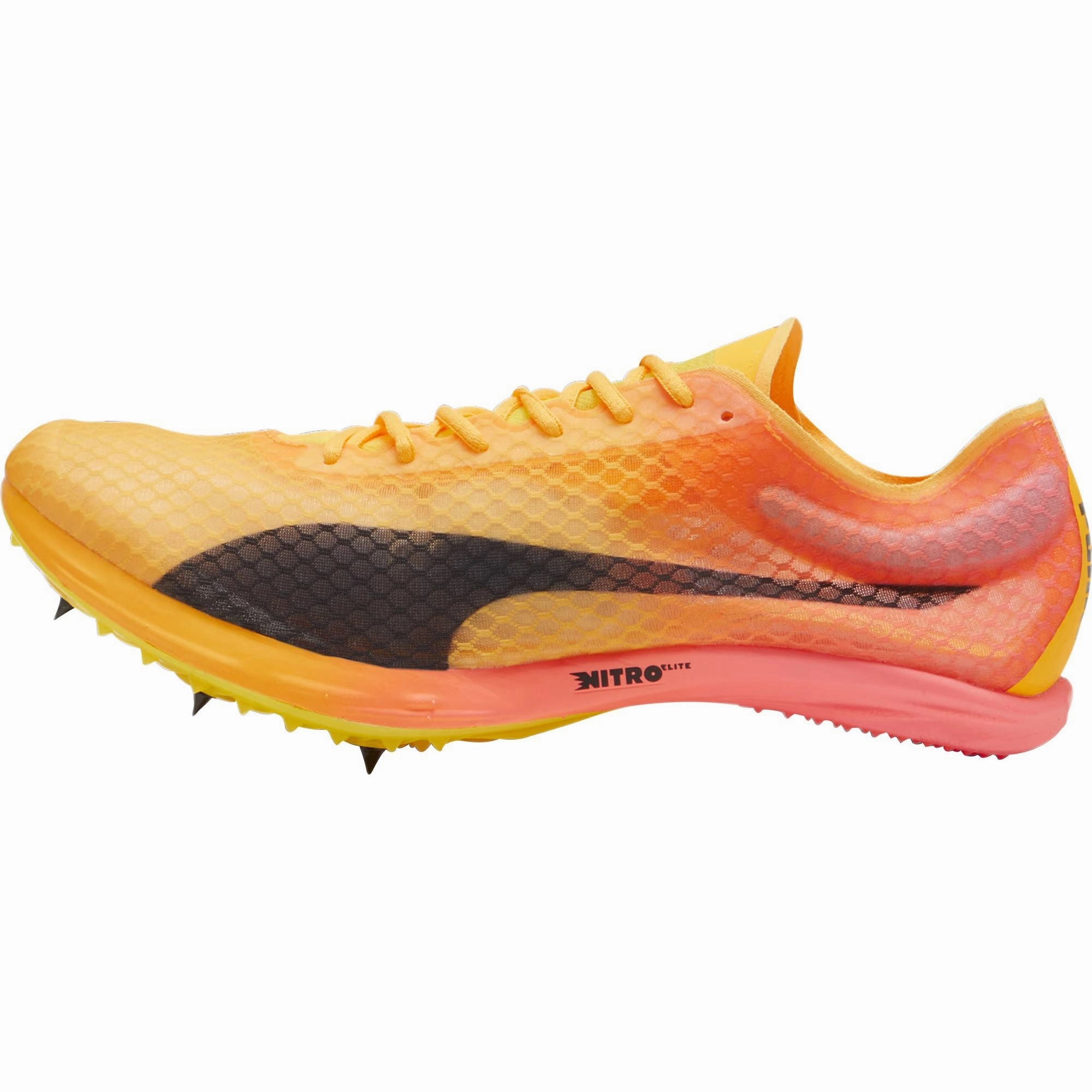 Kick Power Hard Ground Puma evoSpeed Distance Nitro Elite   4 Running Spikes - Orange