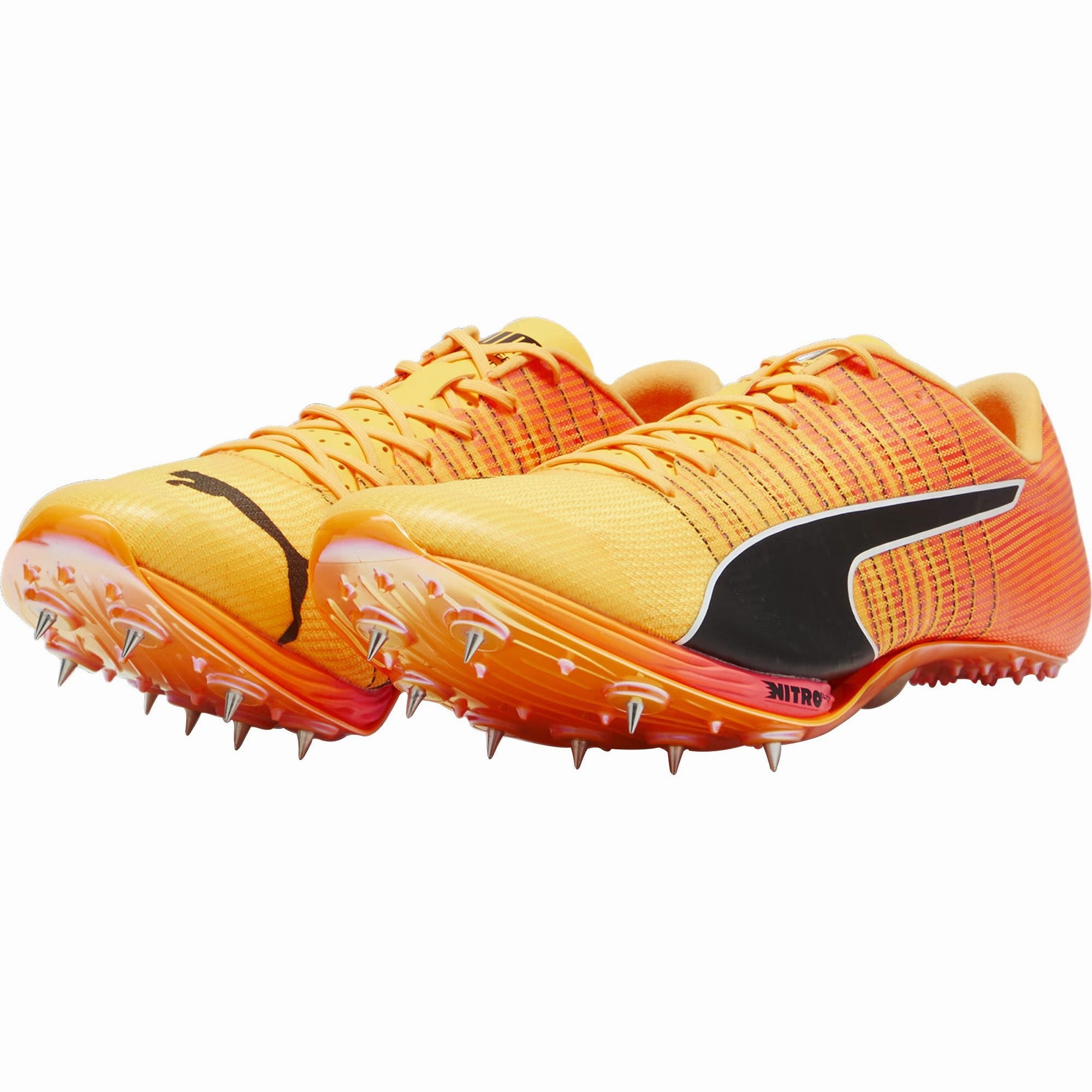 Defense Ready Quick Touch Puma evoSpeed Sprint Nitro 2 Running Spikes - Orange
