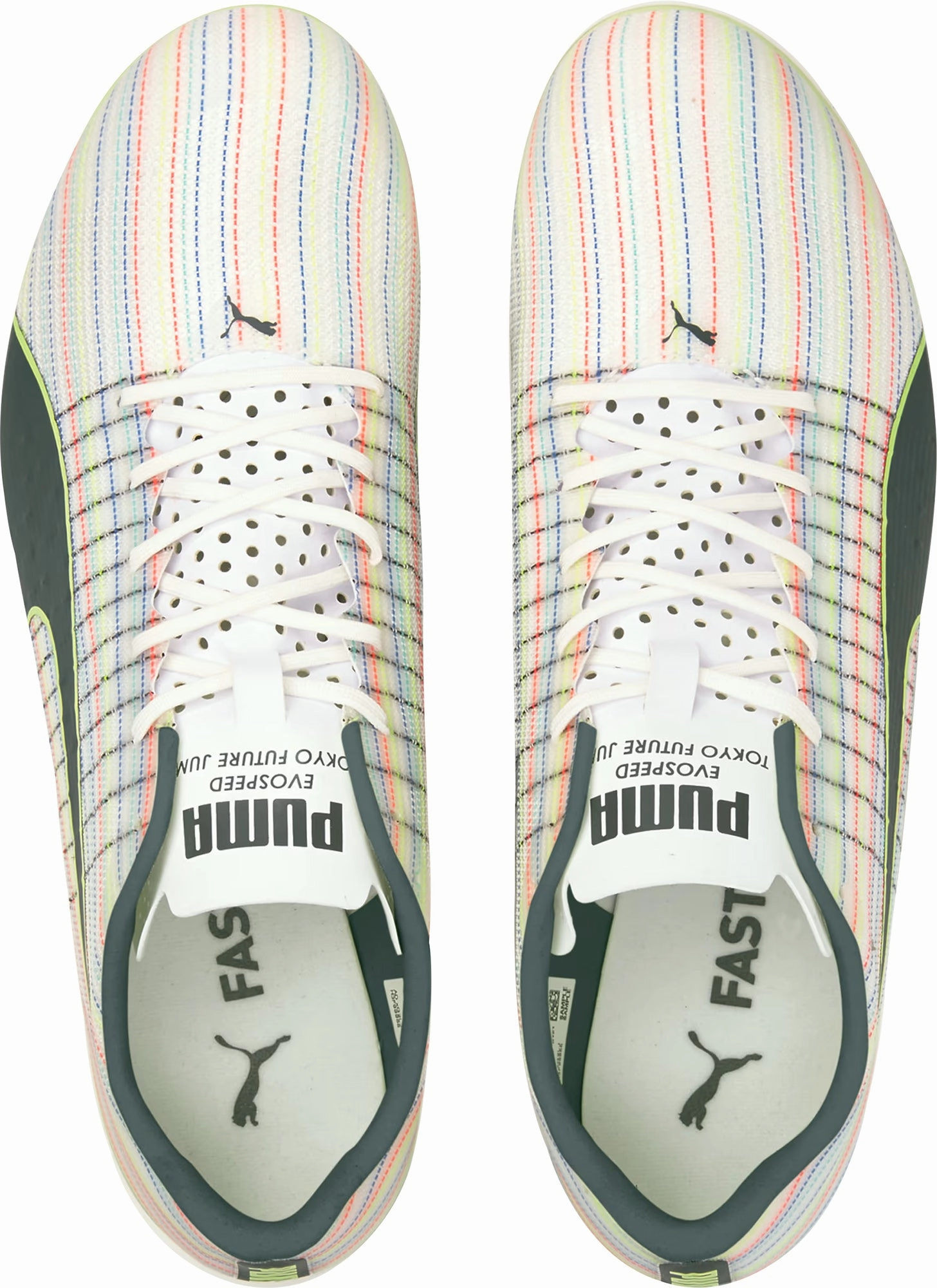 Sturdy Base Puma evoSpeed Tokyo Future 3 Jump Field Event Spikes - White