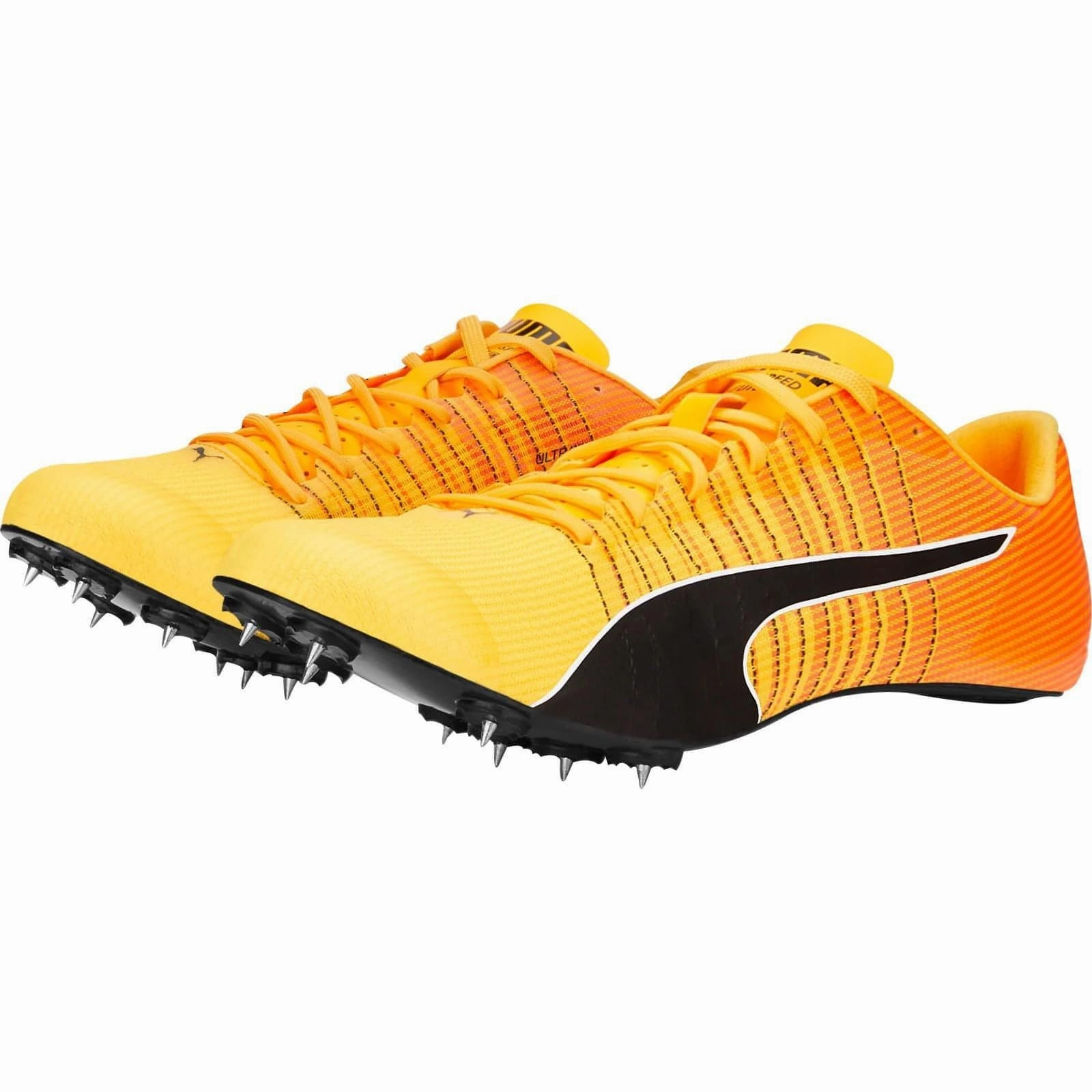 Puma evoSpeed Tokyo Future Faster Running Spikes - Orange wet conditions