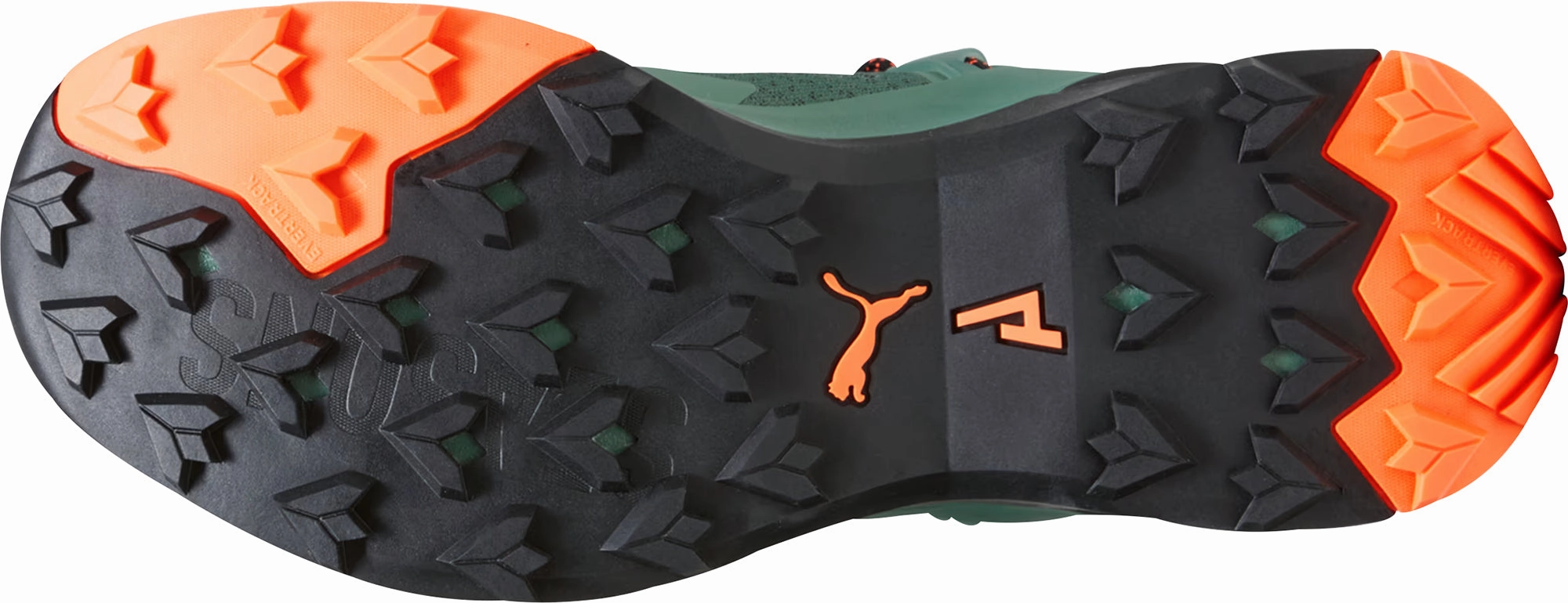 Facing Touching Puma Explore Nitro Mid Mens Walking Boots - Green