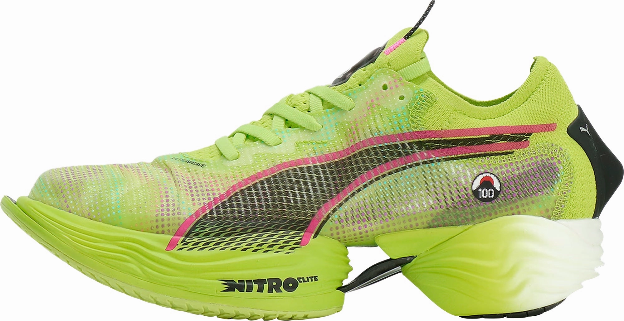 Puma Fast-R Nitro Elite 2 Mens Running Shoes - Green Dynamic Fit System running for personal records