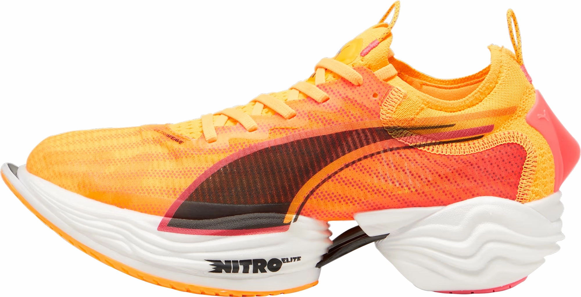 running on sand shoes unisex footwear Puma Fast-R Nitro Elite 2 Mens Running Shoes - Orange