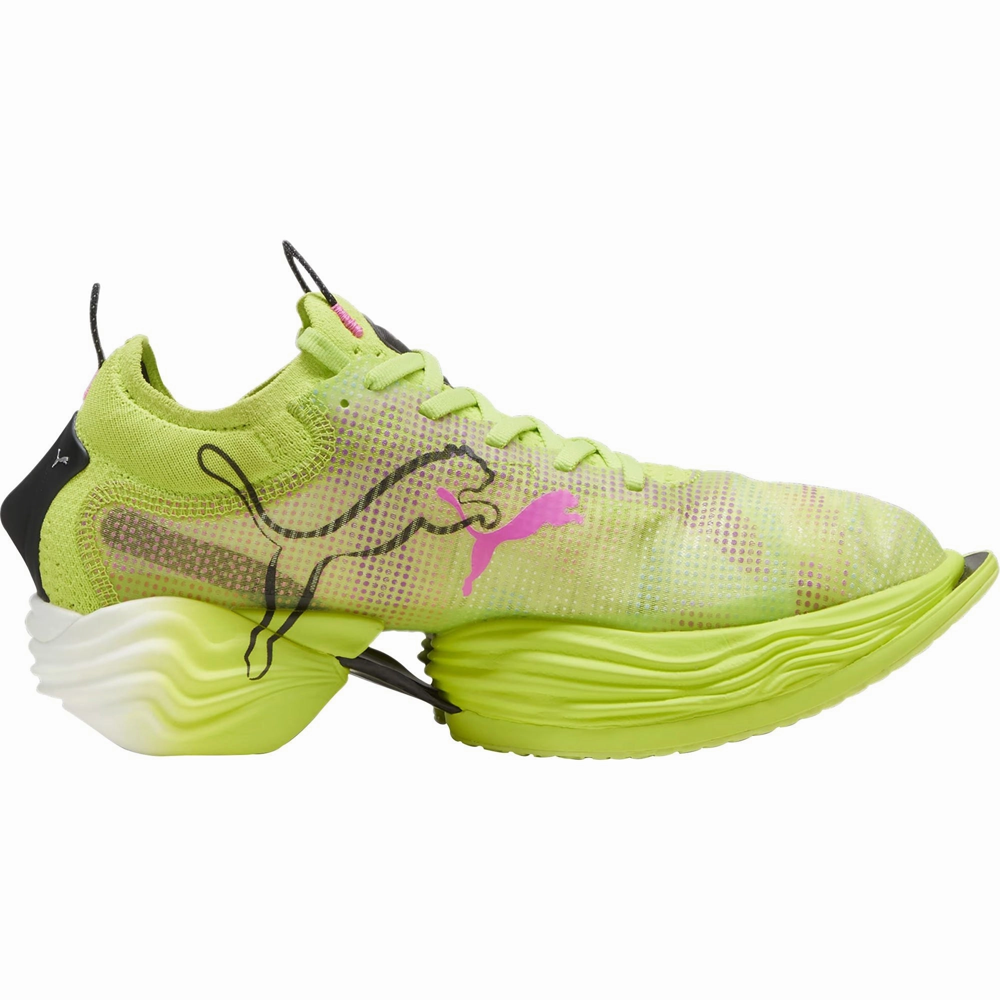 Puma Fast-R Nitro Elite 2 Womens Running Shoes - Green Sports Style Foam Pod Cushioning