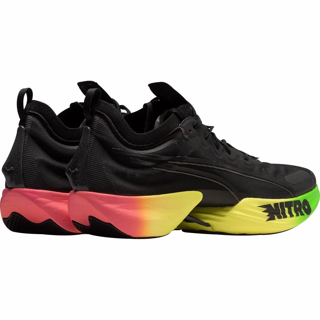 Puma Fast-R Nitro Elite Mens Running Shoes - Black Flex Zones flat insole shoes