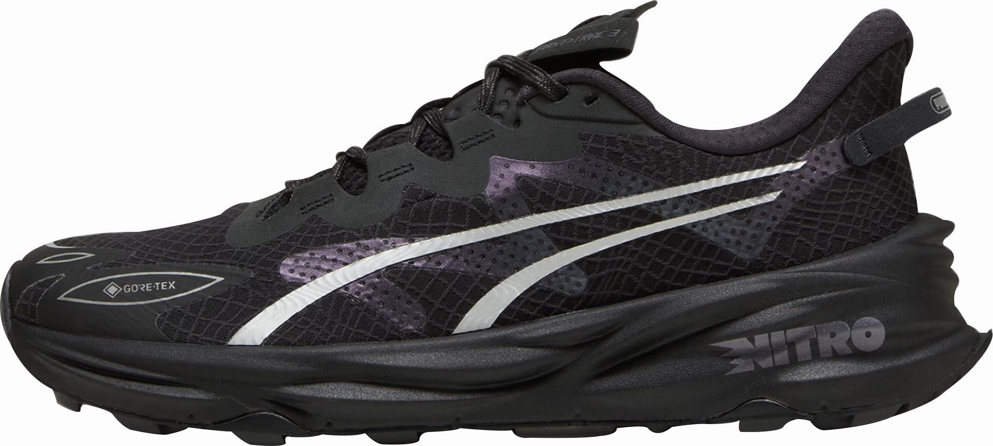 Puma Fast-Trac Nitro 3 GORE-TEX Mens Trail Running Shoes - Black Stability Control Frame