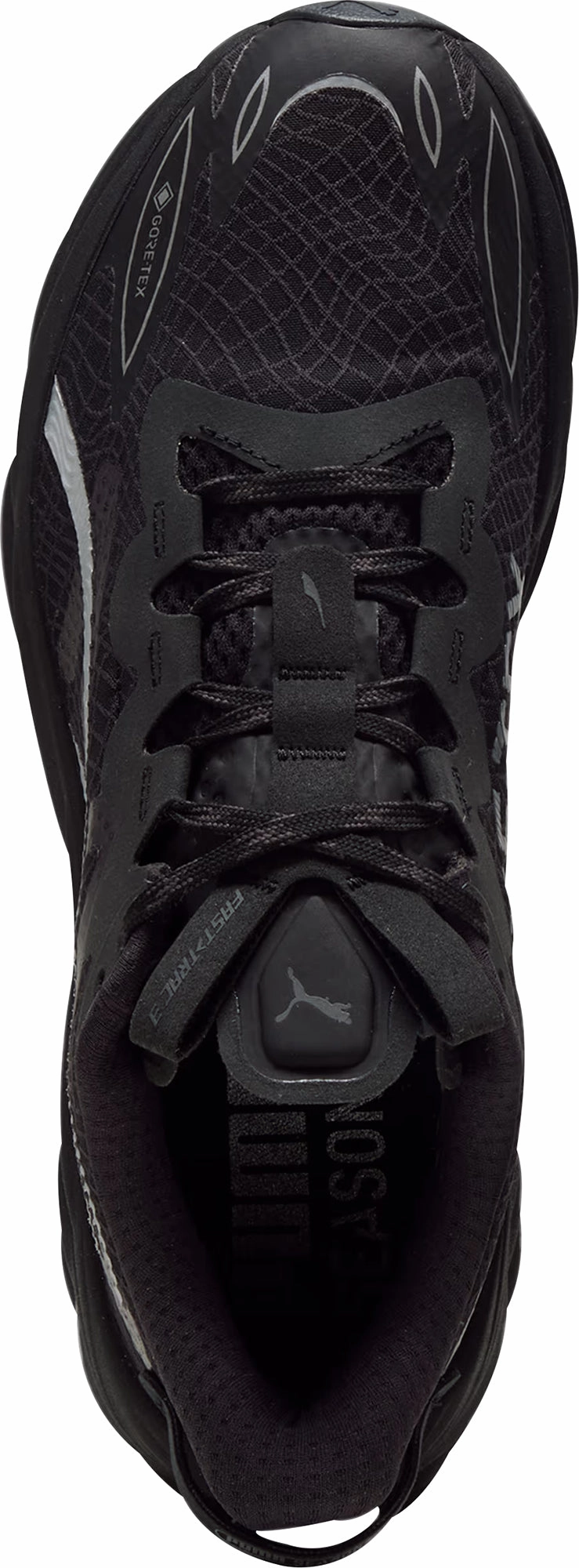 arch - supported running wear Puma Fast-Trac Nitro 3 GORE-TEX Mens Trail Running Shoes - Black