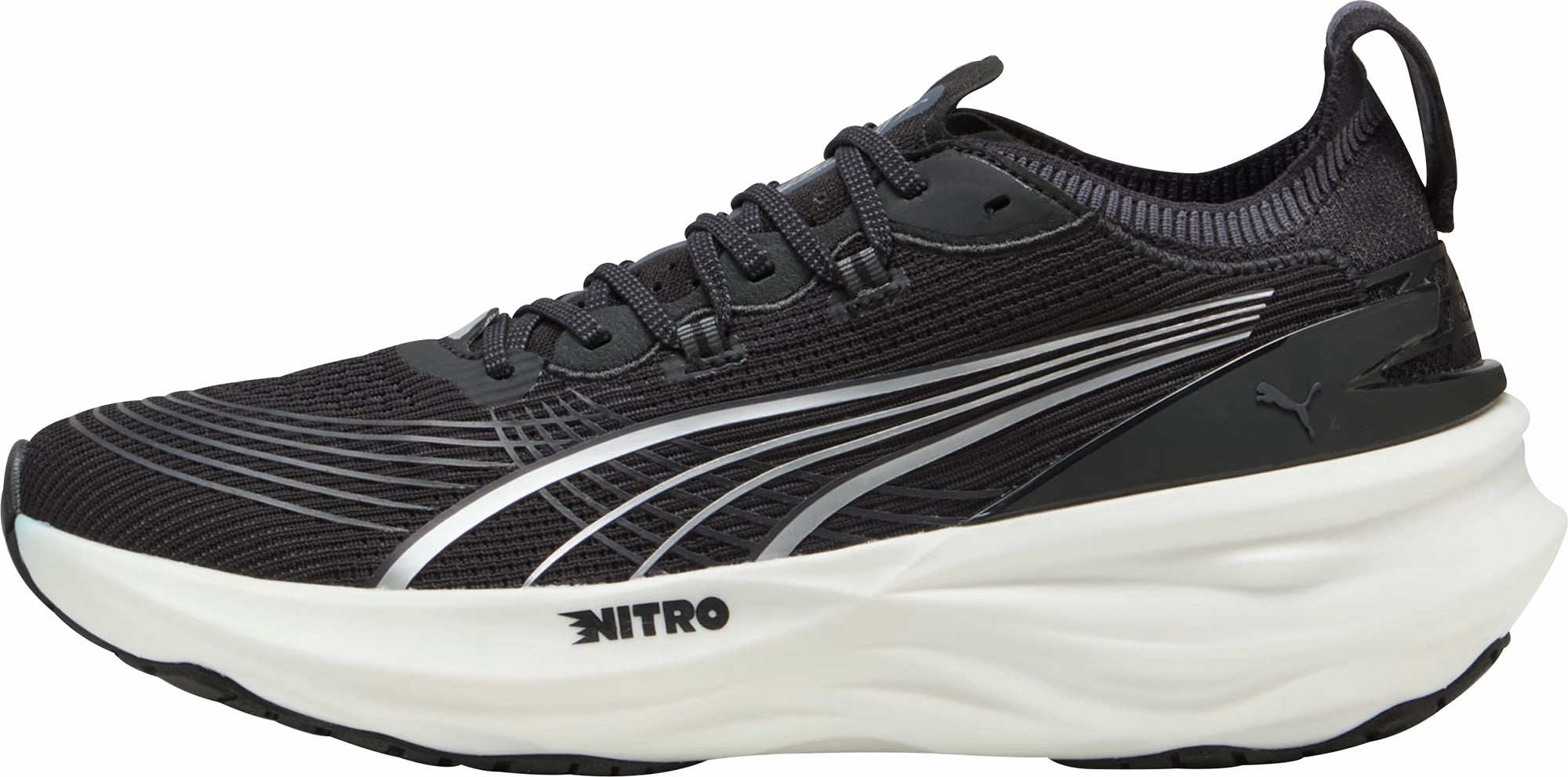 Puma ForeverRun Nitro 2 Mens Running Shoes - Black Textured Grip Surface