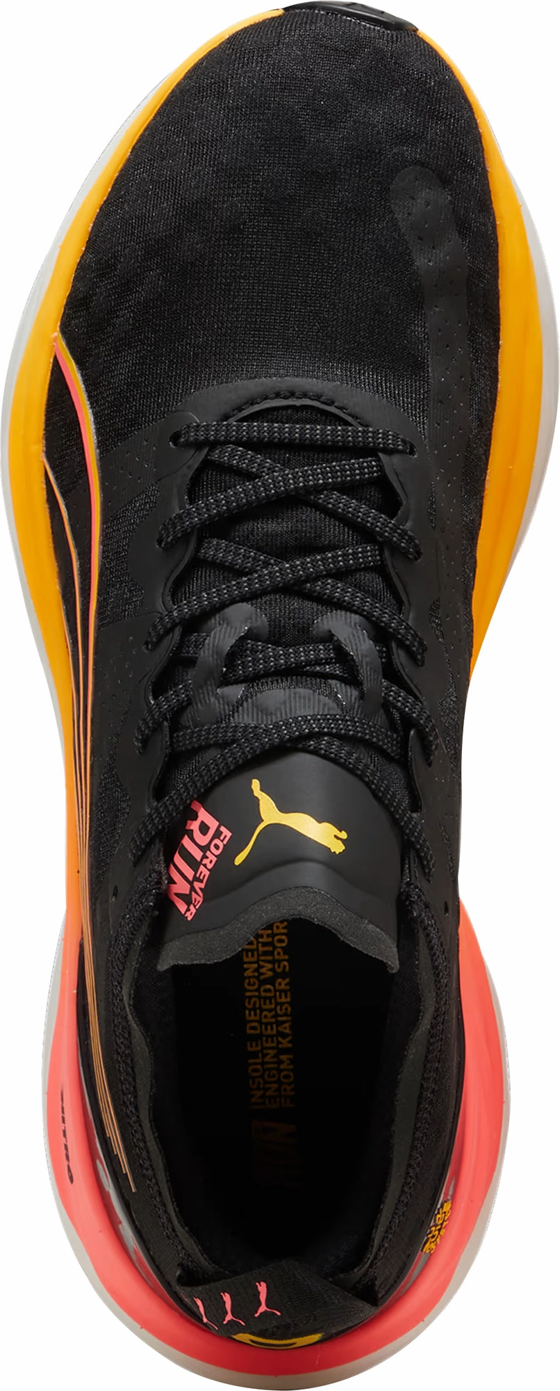 Travel Shoes Strategic Ventilation Ports Puma ForeverRun Nitro Mens Running Shoes - Black