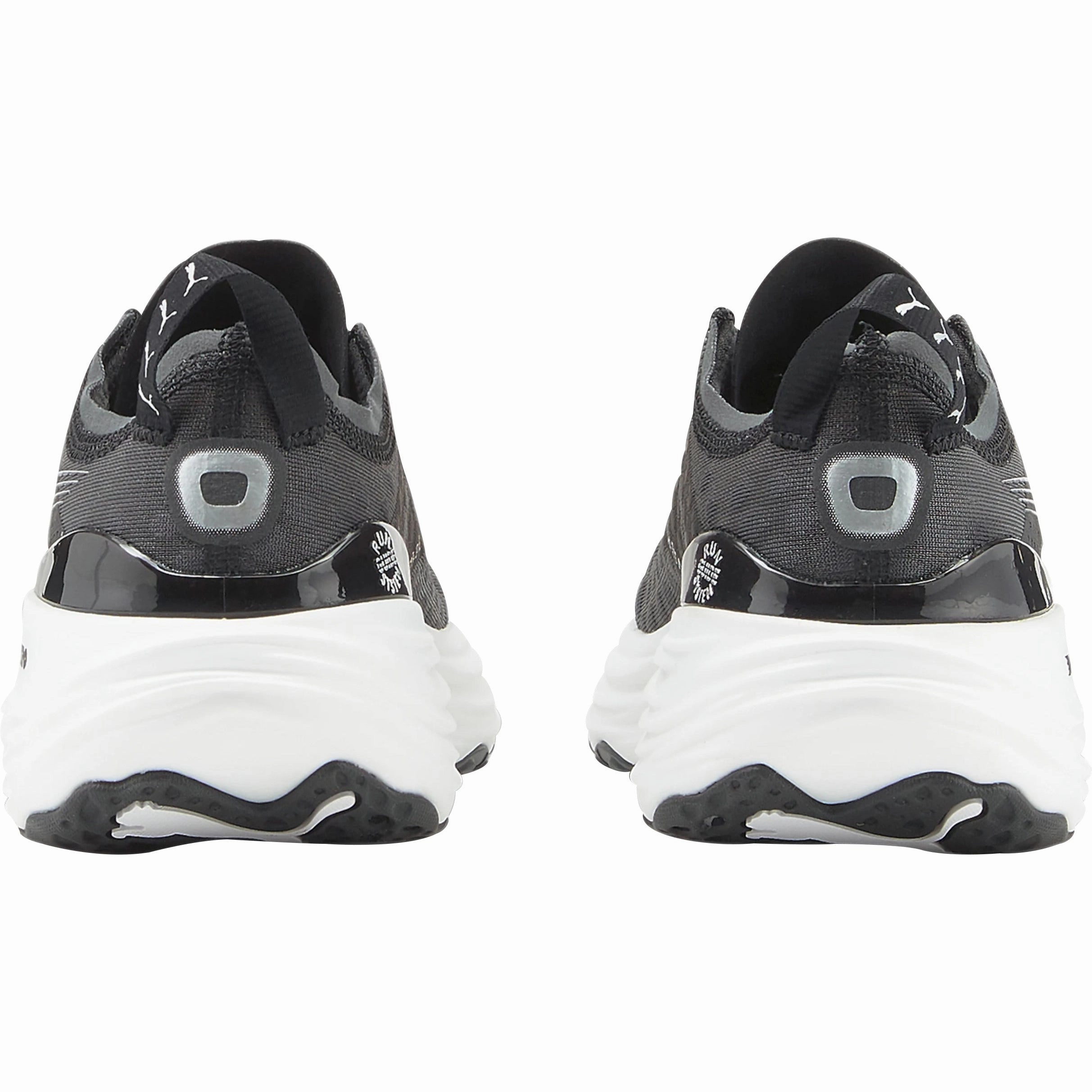 Puma ForeverRun Nitro Mens Running Shoes - Black Strategic Support Webbing