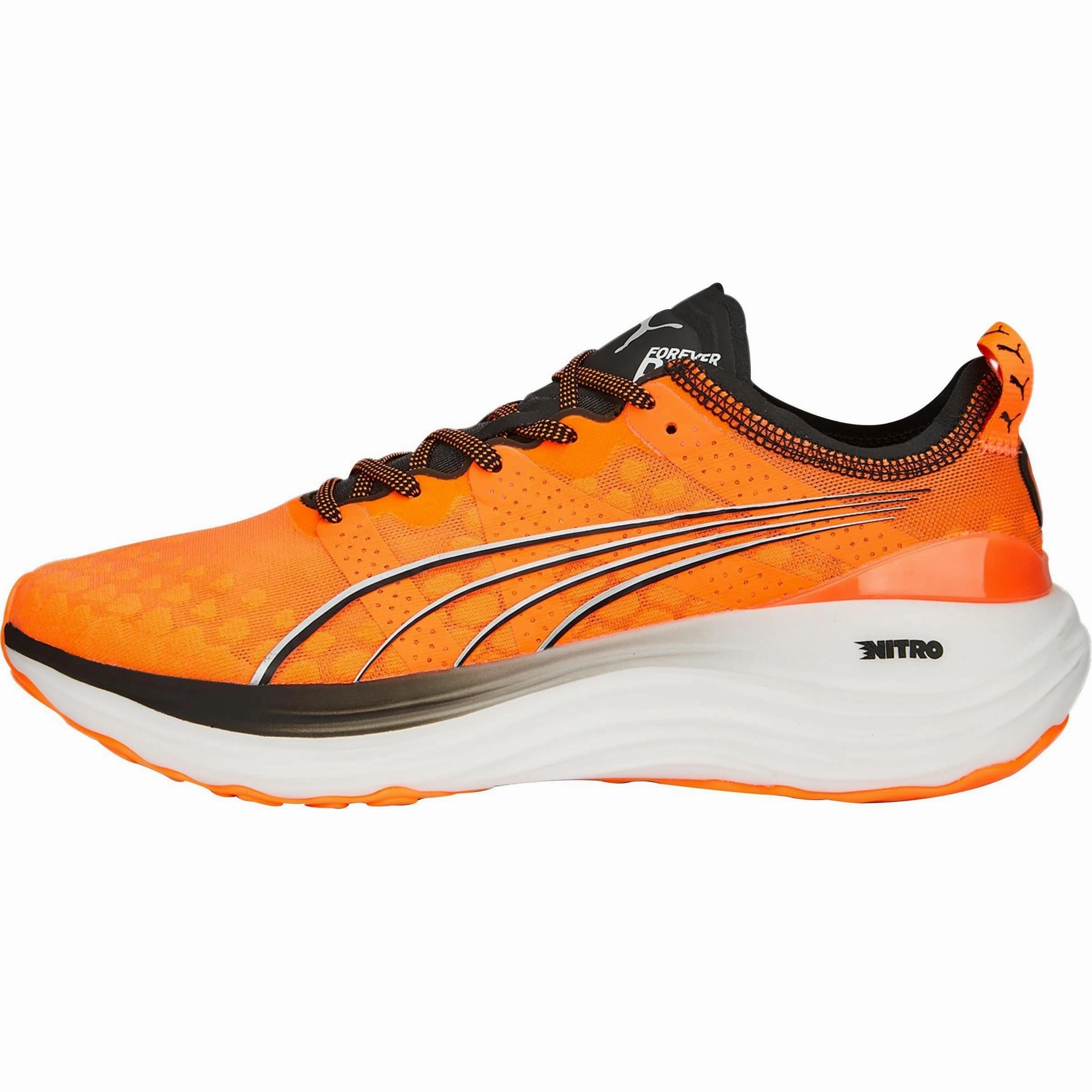 Breathable collar Puma ForeverRun Nitro Mens Running Shoes - Orange