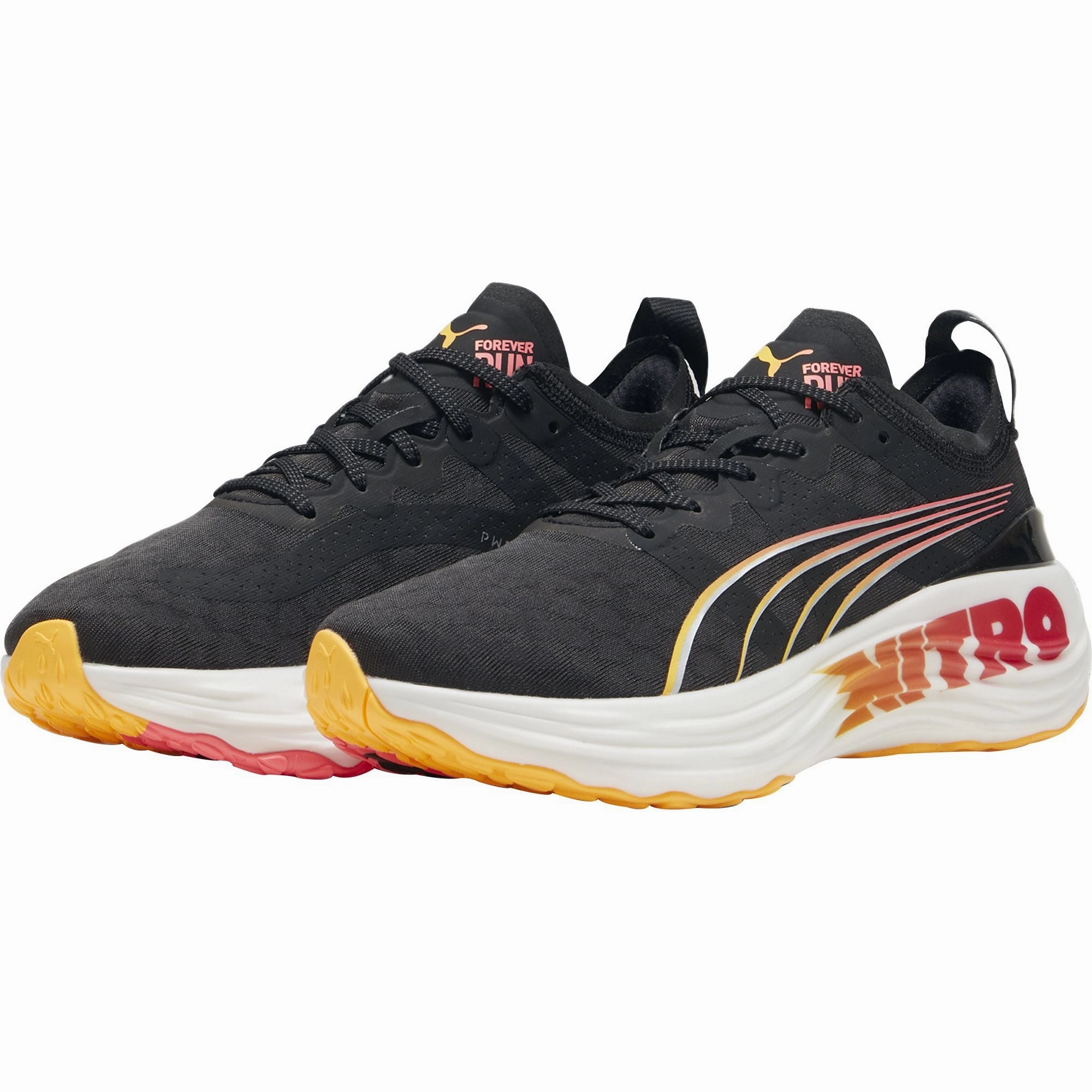 muted - colored running shoes Puma ForeverRun Nitro Womens Running Shoes - Black