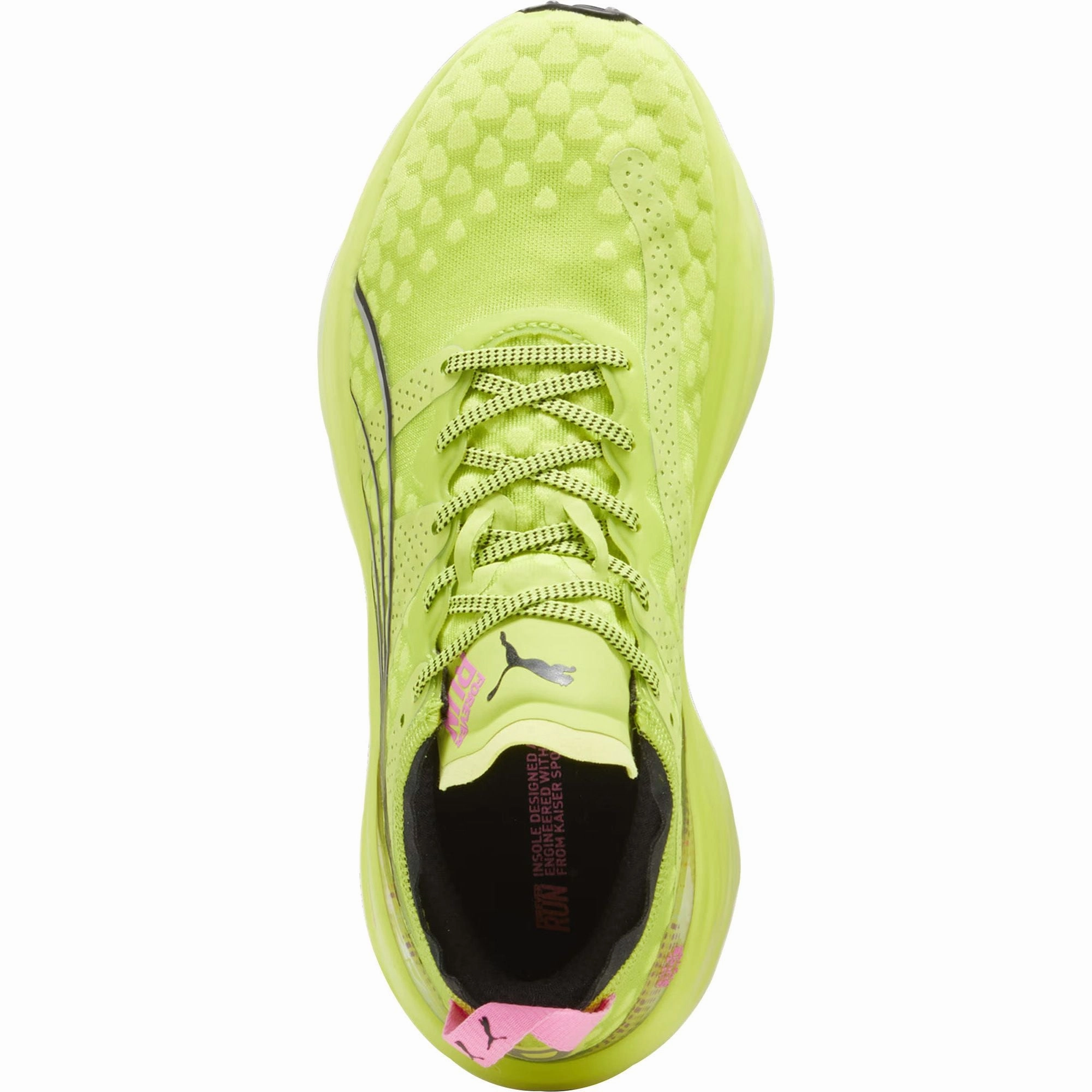 Impact Diffusing Plate Smooth Transition Puma ForeverRun Nitro Womens Running Shoes - Yellow