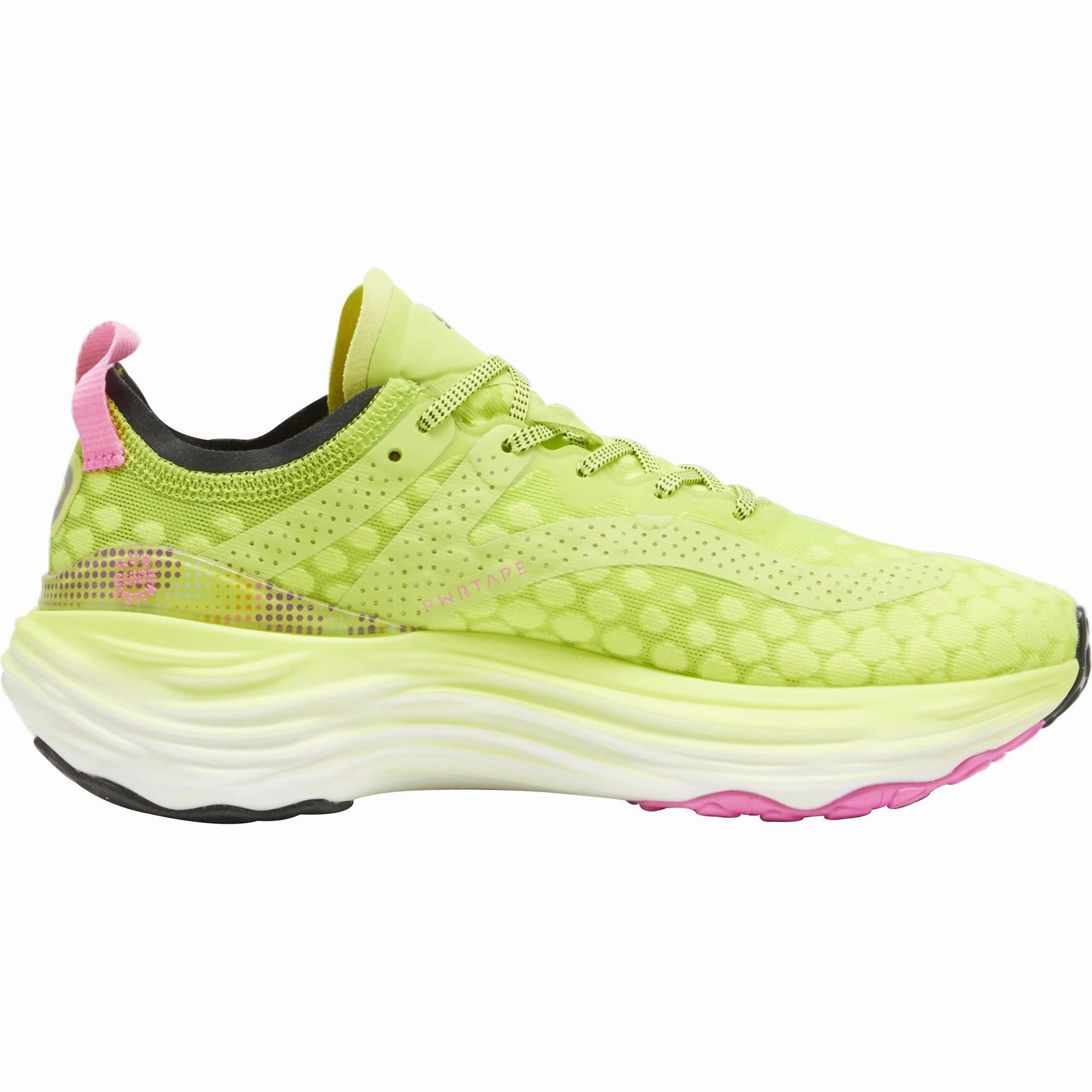 Puma ForeverRun Nitro Womens Running Shoes - Yellow logo - printed shoes quarter - length running wear