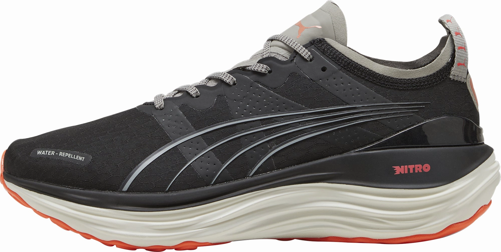Pressure Distribution Tech Puma ForeverRun Nitro WTR Mens Running Shoes - Black