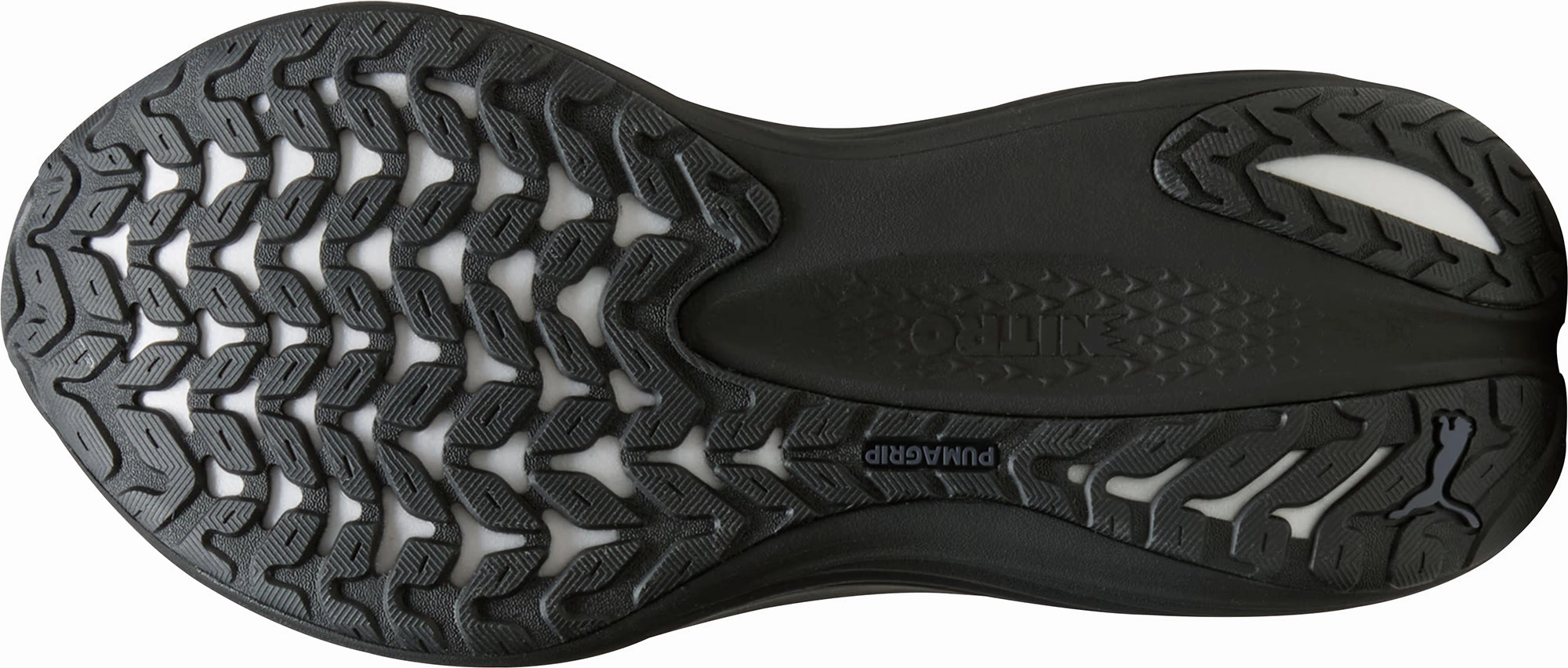 Puma MagMax Nitro Mens Running Shoes - Black Quick Drying Synthetic Material Slip   On Design