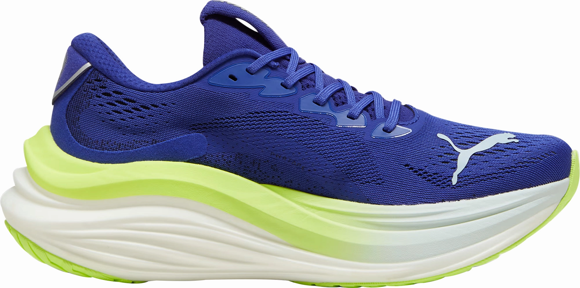 Puma MagMax Nitro Mens Running Shoes - Blue arch - support - system shoes Maximum Stability