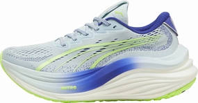 Puma MagMax Nitro Womens Running Shoes - Blue Hyper Burst Cushion All Terrain Outsole