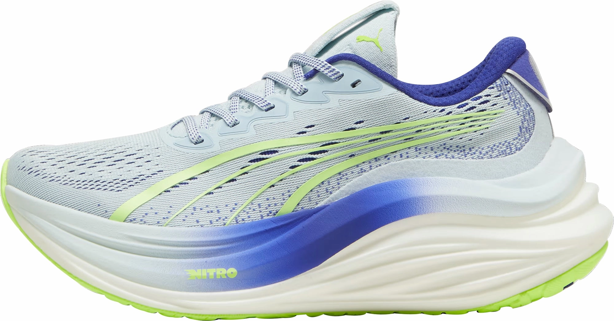 Puma MagMax Nitro Womens Running Shoes - Blue Hyper Burst Cushion All Terrain Outsole