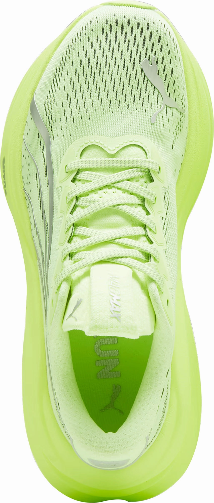 Puma MagMax Nitro Womens Running Shoes - Green Impact Resistant Heel Counter