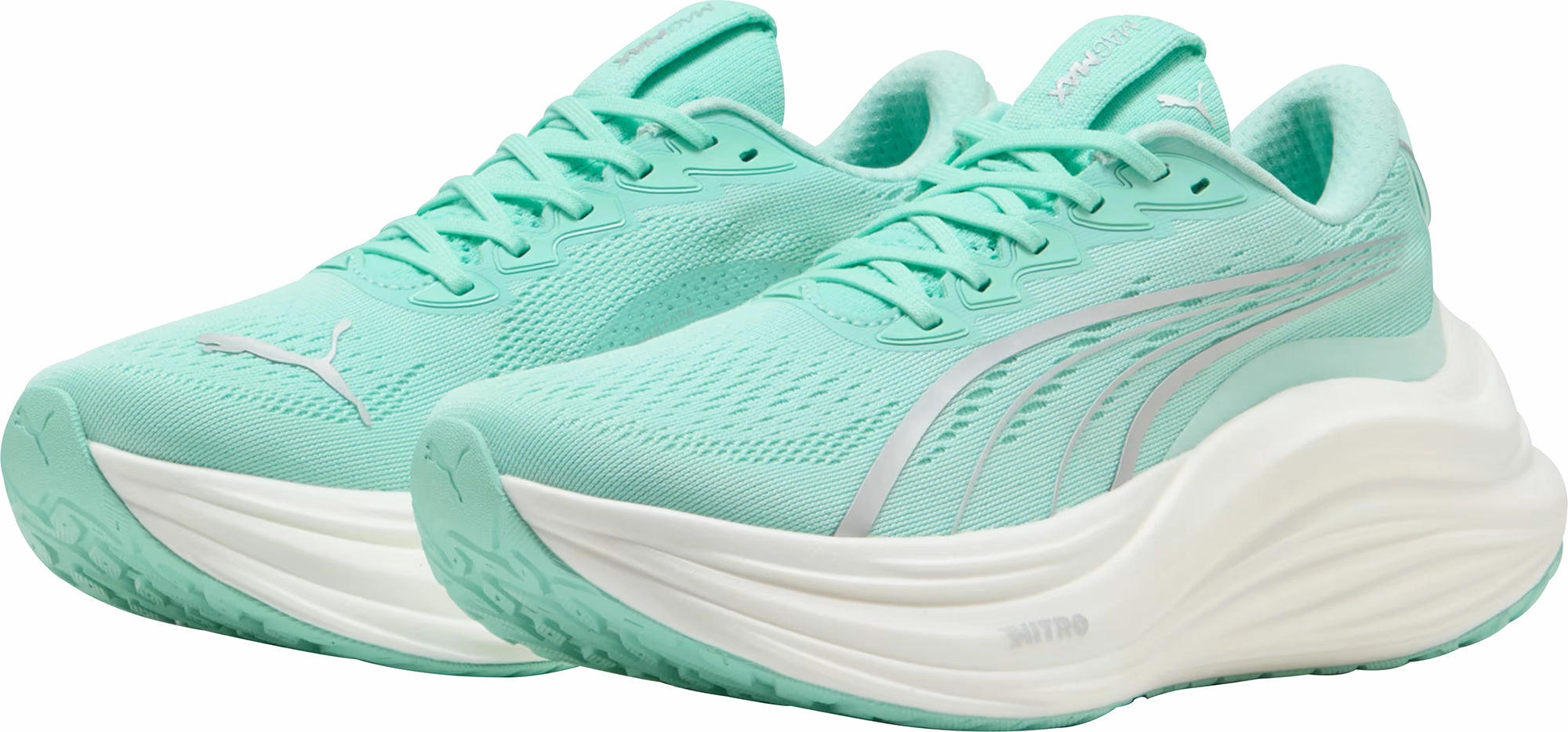 Full Length Cushion Layer endurance - focused shoes Puma MagMax Nitro Womens Running Shoes - Green