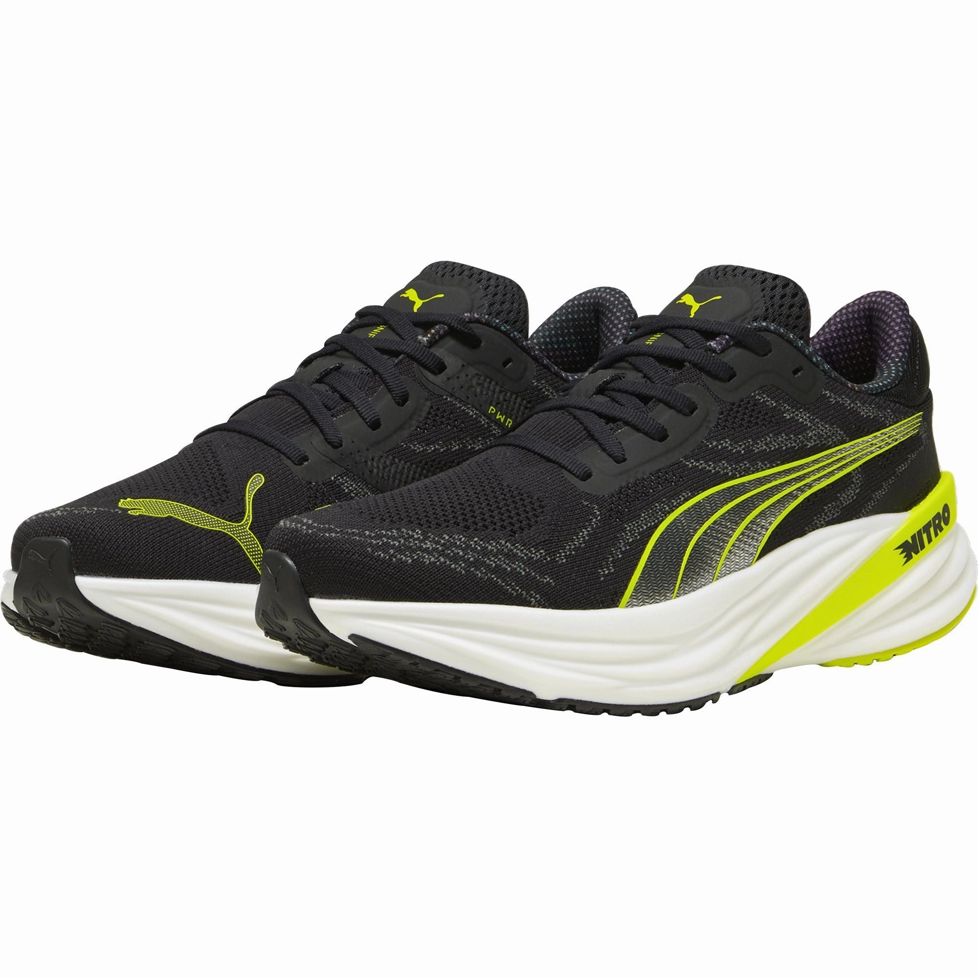 Puma Magnify Nitro 2 Mens Running Shoes - Black Friction Reduction Pads